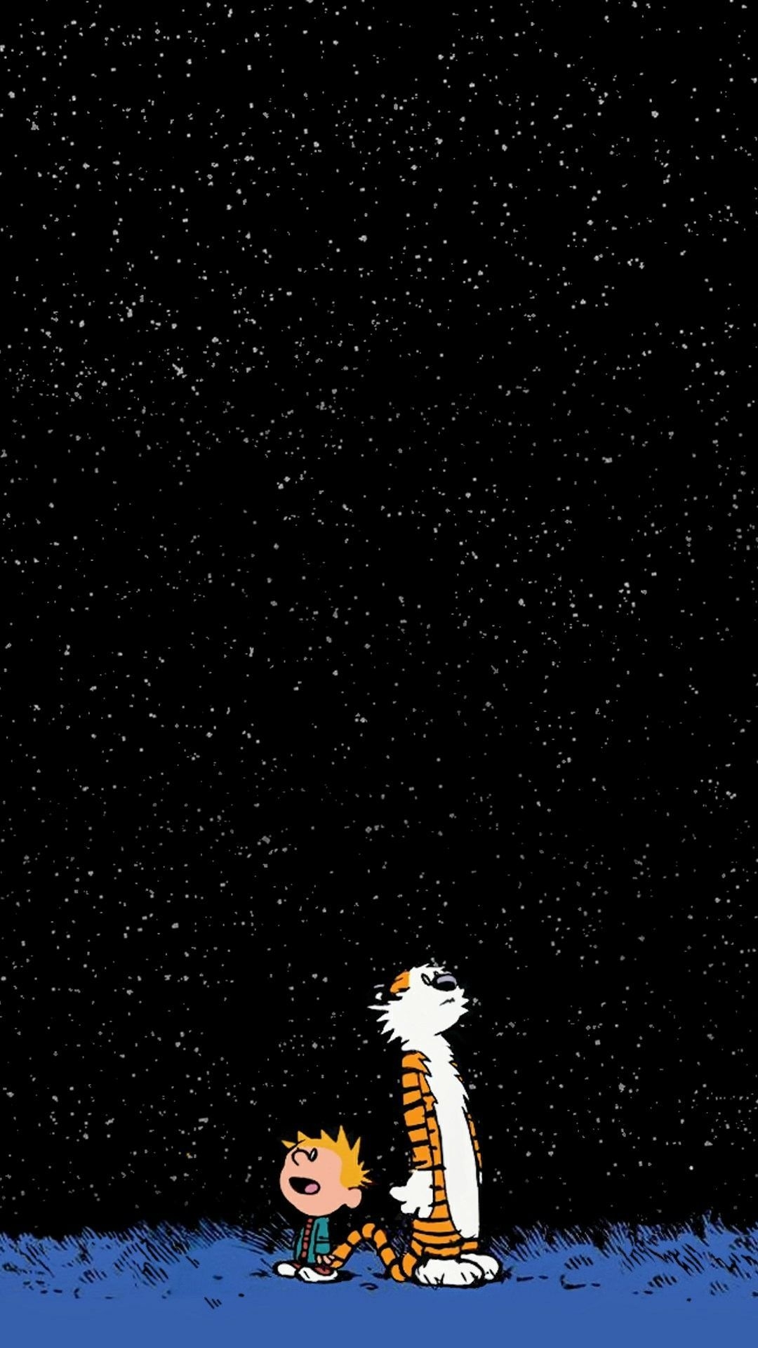 1080x1920 Request] Can anyone turn this Calvin and hobbes wallpaper into an amoled? []. Calvin and hobbes wallpaper, Android wallpaper, Calvin and hobbes, Phone