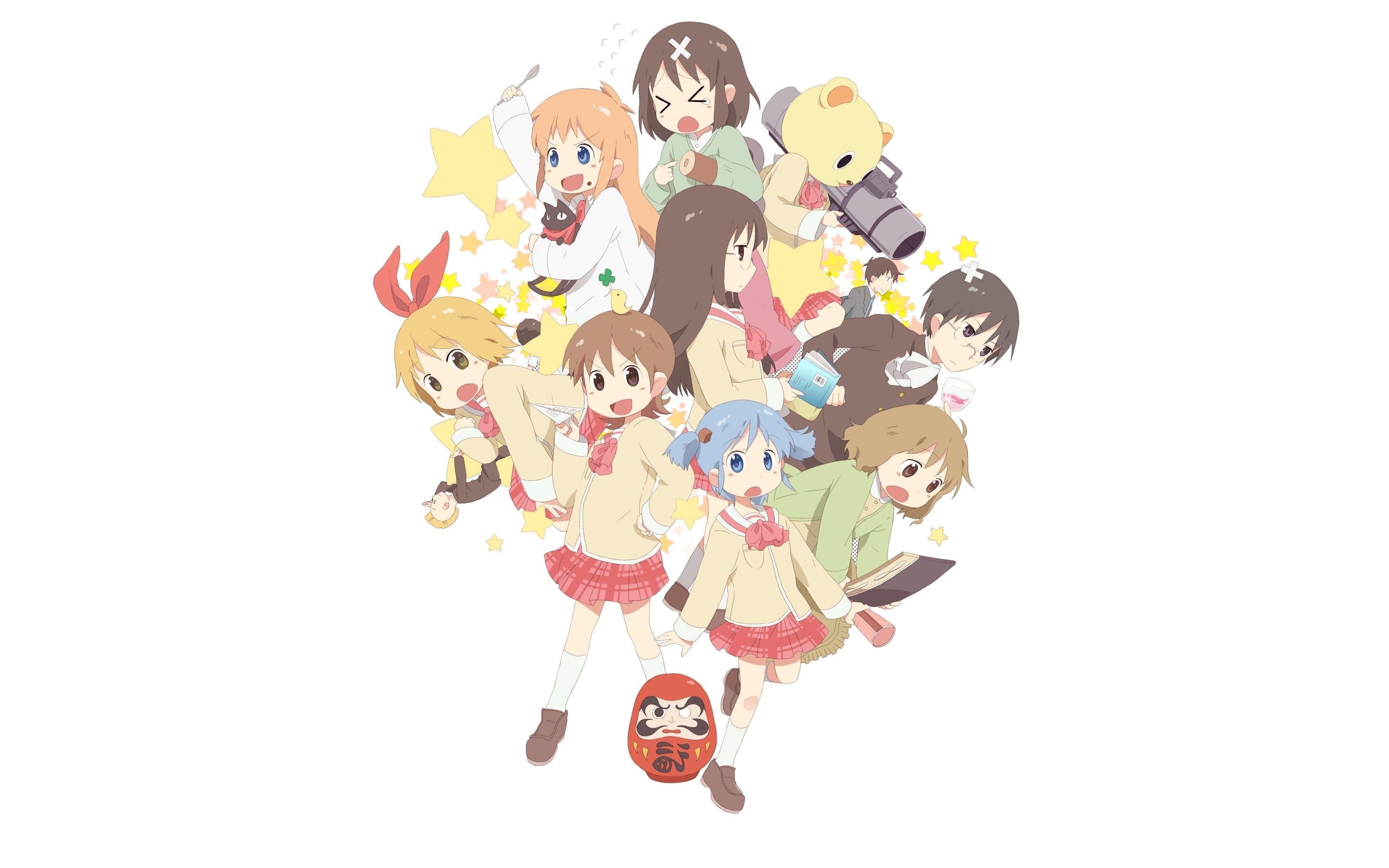 4020x2510 Nichijou, Naganohara Mio, Aioi Yuuko, Mai Minakami Wallpaper HD, Desktop