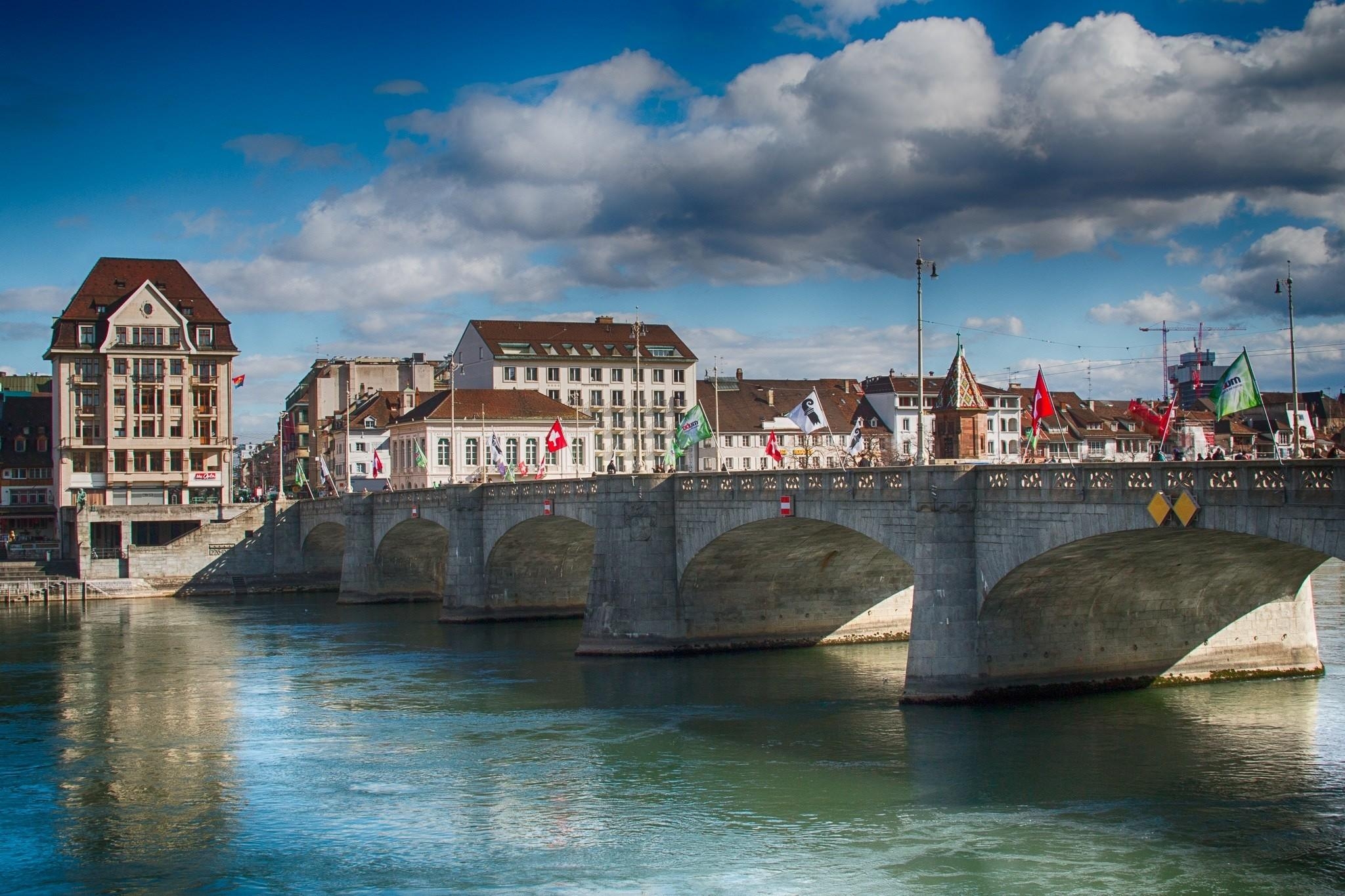 2050x1370 basel, Cityscape, Switzerland, Bridge Wallpaper HD / Desktop, Desktop