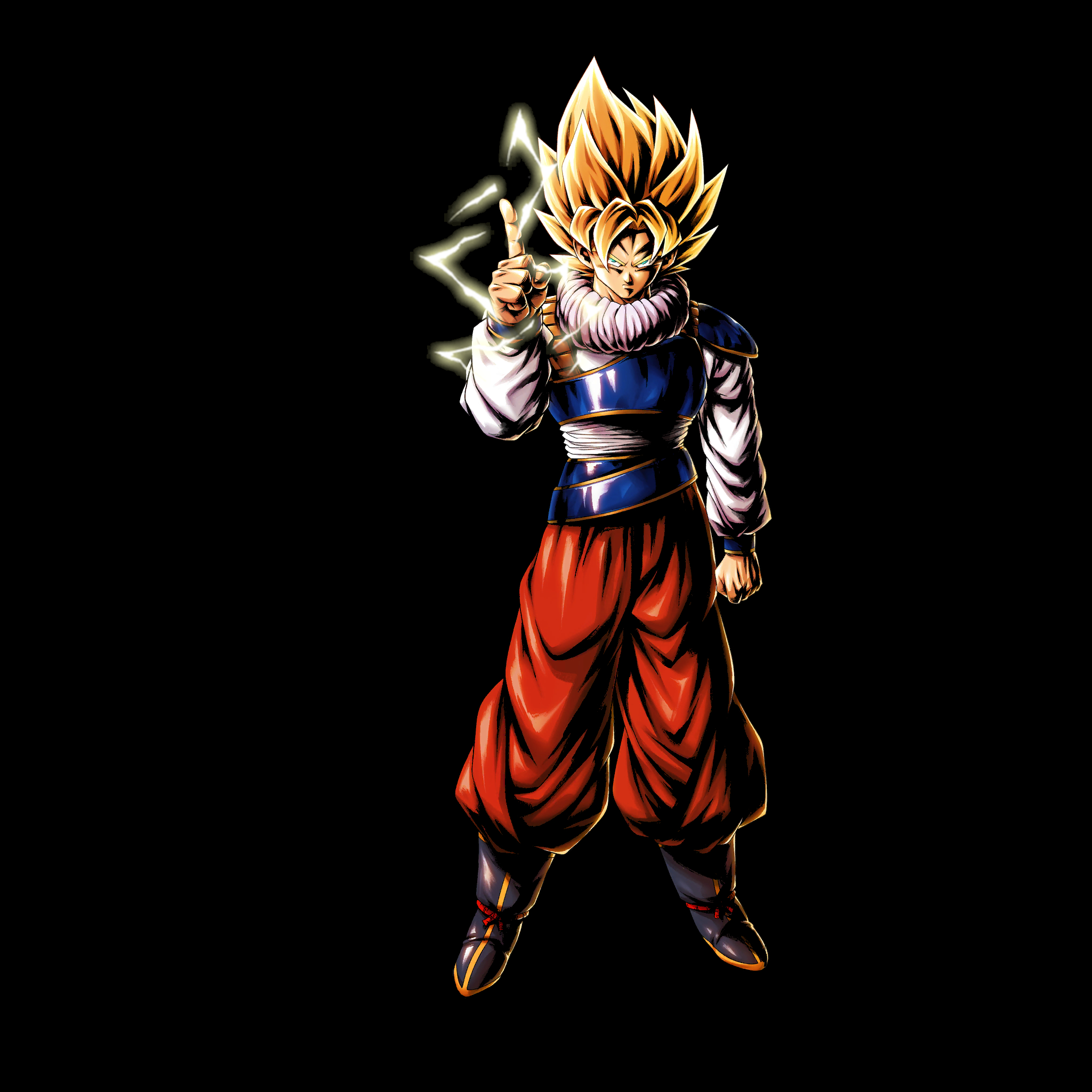 2050x2050 Super Saiyan Goku 88.65% True Black Amoled Wallpaper, Phone