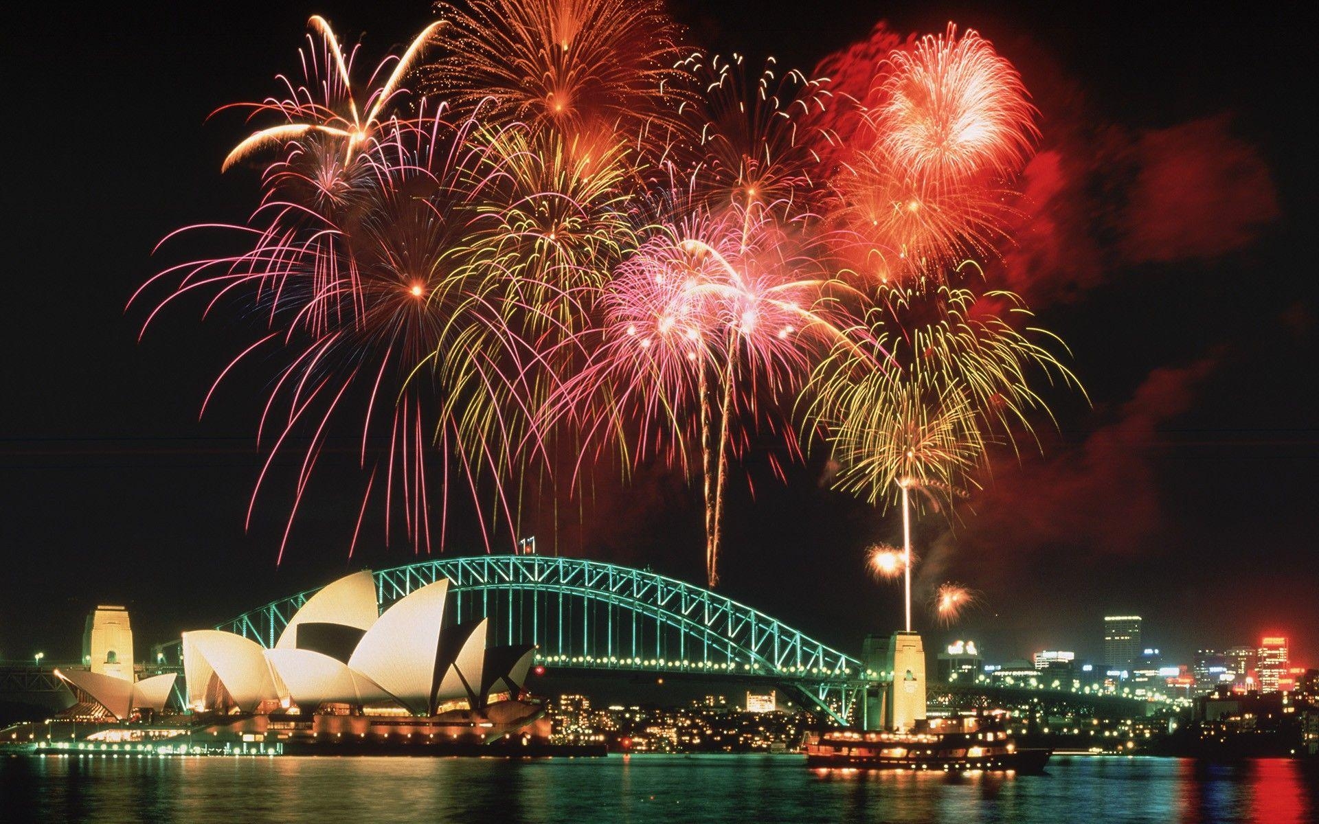 1920x1200 Sydney Opera House New Years Eve Wallpaper Year Time Theme, Desktop