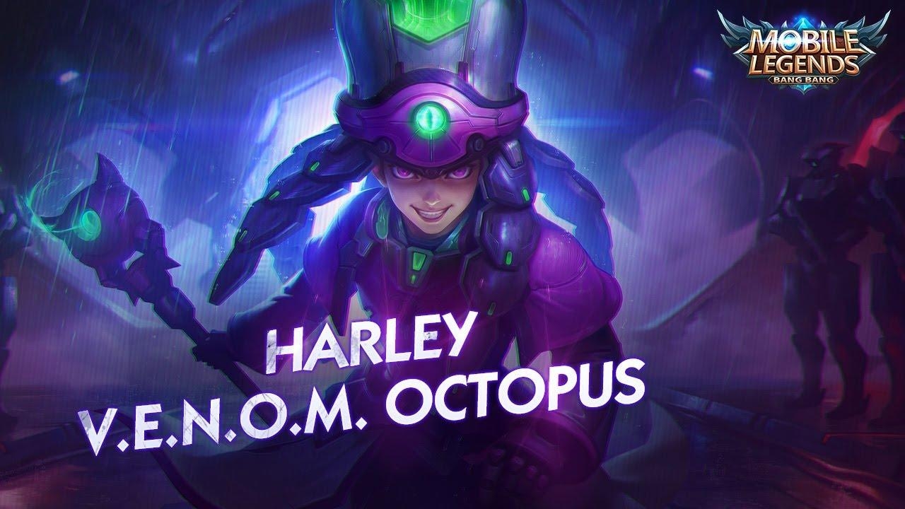 1280x720 Harley new skin. V.E.N.O.M. Octopus. Mobile Legends: Bang Bang, Desktop