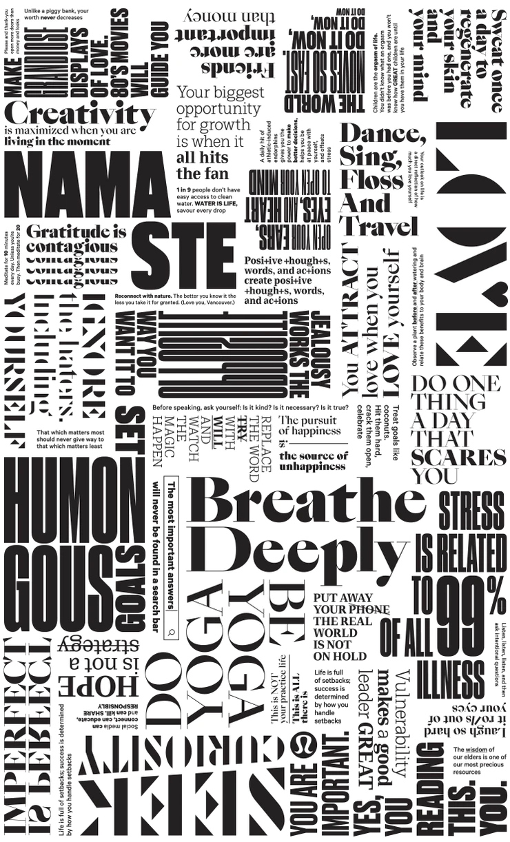 740x1230 lululemon manifesto. Black and white art drawing, Manifesto, Typographic, Phone