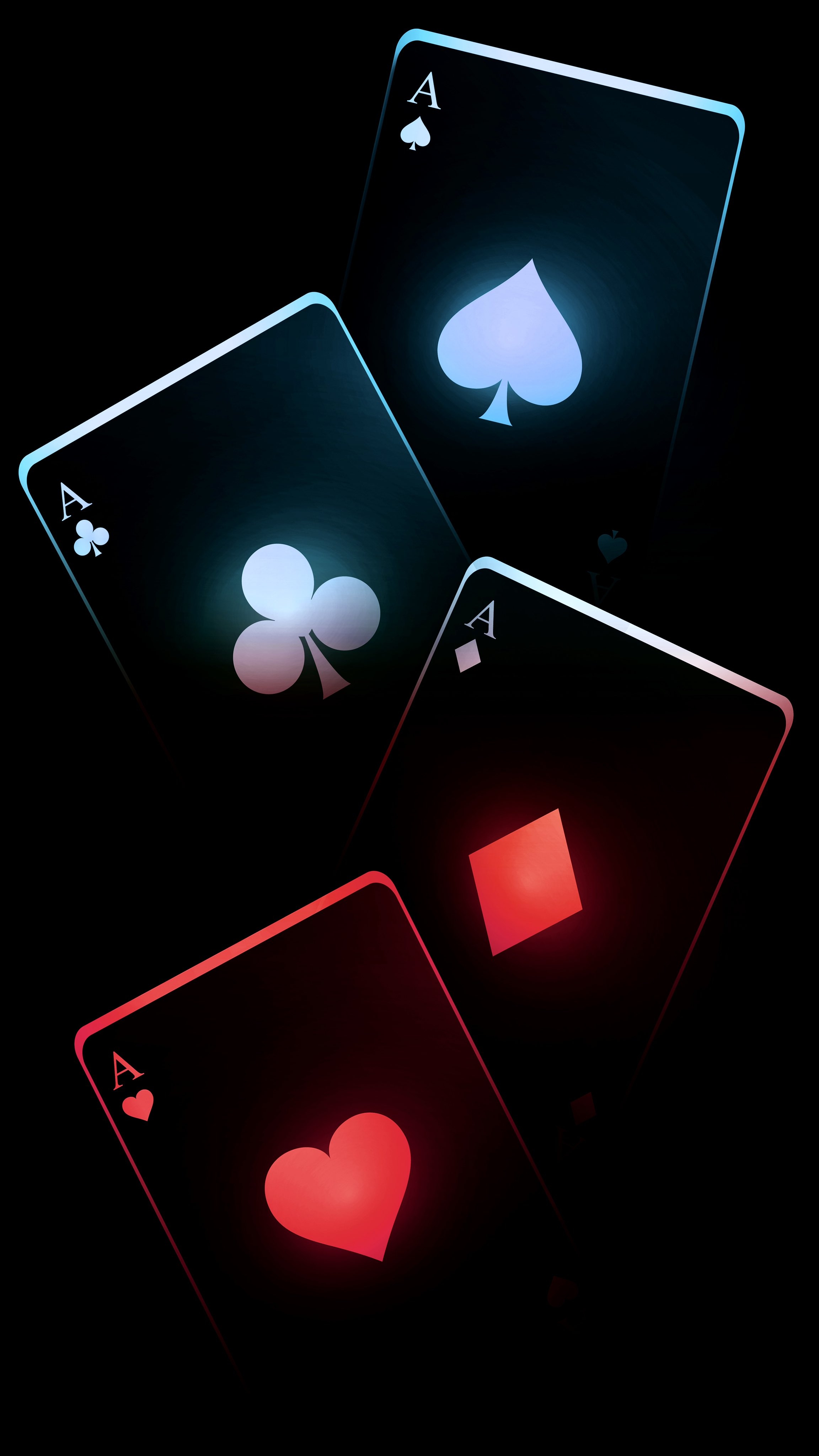 2310x4100 Wallpaper Poker Dark, Poker, Playing Card, Ace, Spades, Background Free Image, Phone