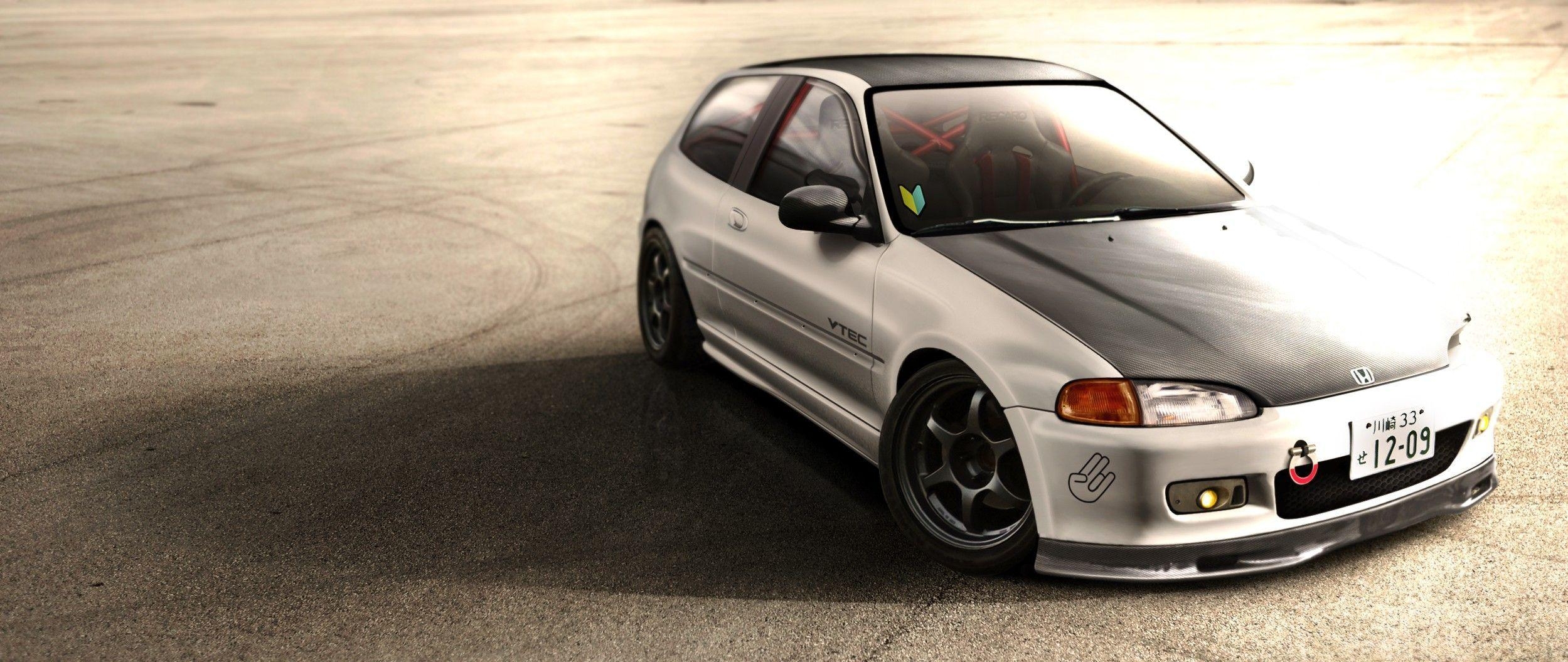 2500x1060 Image for Honda Civic JDM Wallpaper Image. civic, Dual Screen