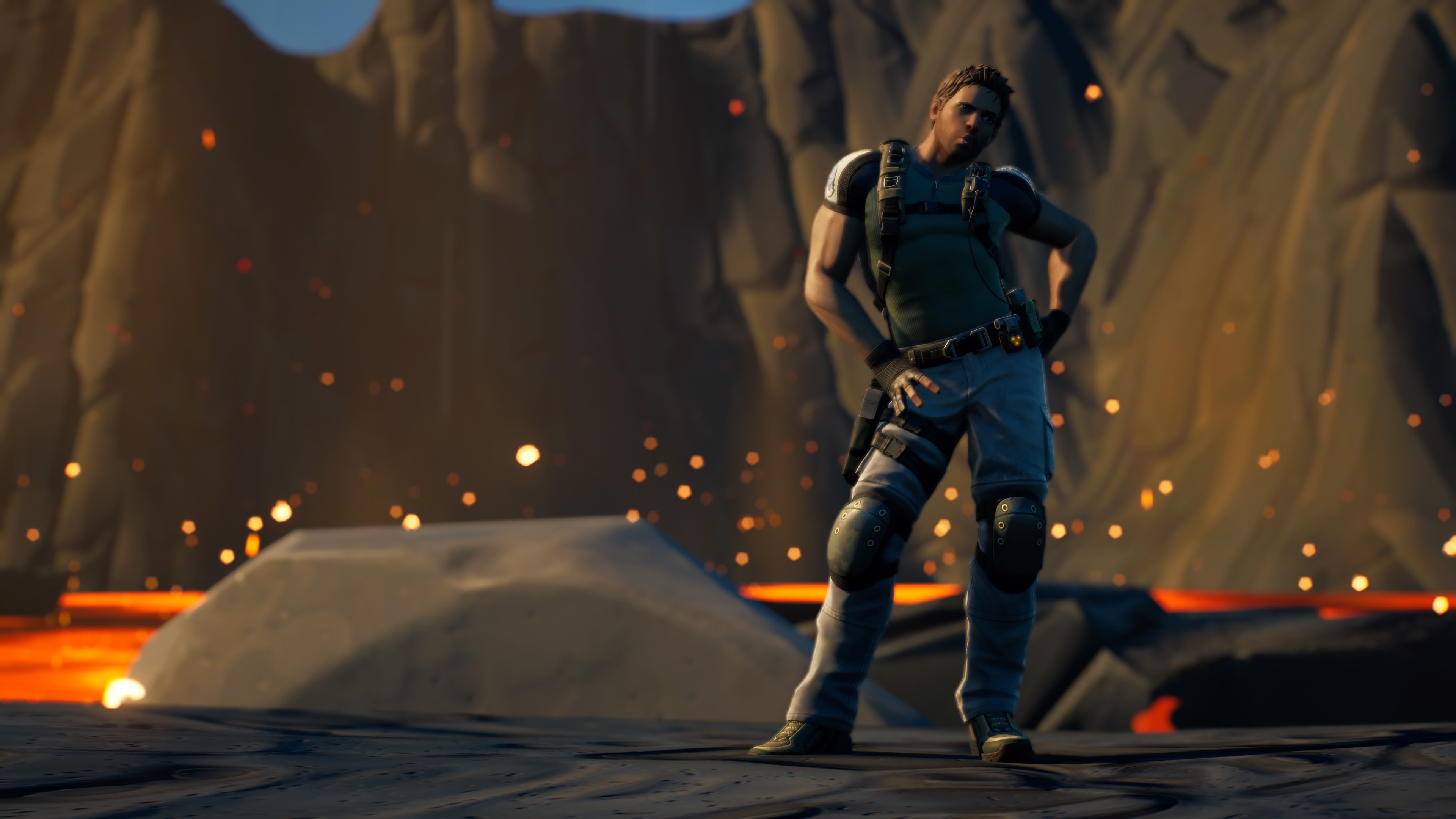 3840x2160 Chris Redfield Fortnite wallpaper, Desktop