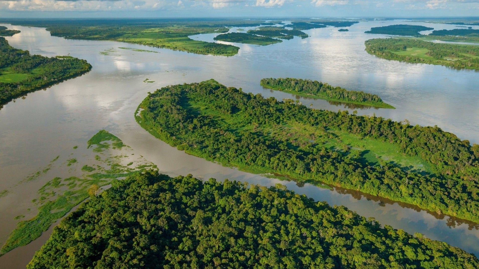 1920x1080 Simply: Africa Congo Congo River clouds green, Desktop