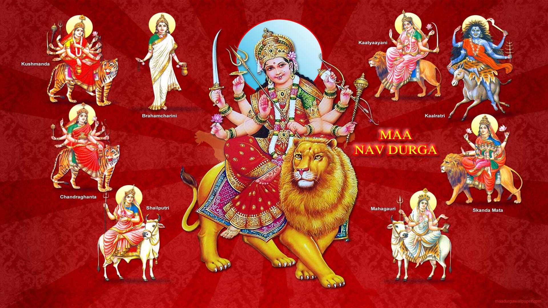 1920x1080 Goddess navdurga HD wallpaper, Desktop