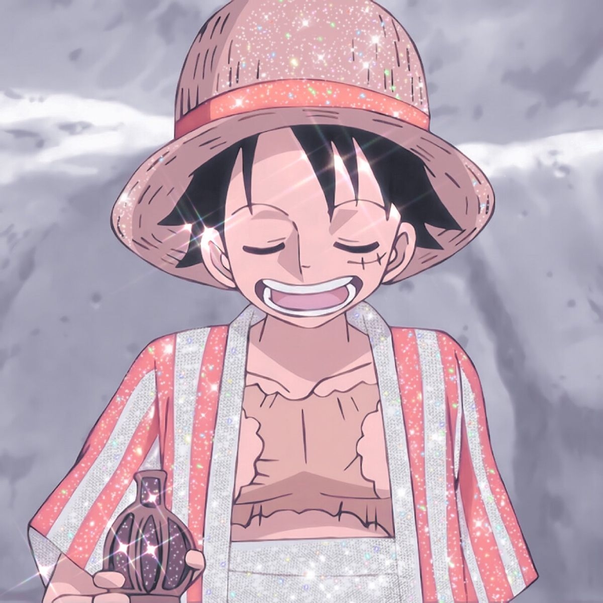 1200x1200 One piece luffy glitter icon ♡. Anime, Anime boy, One piece anime, Phone