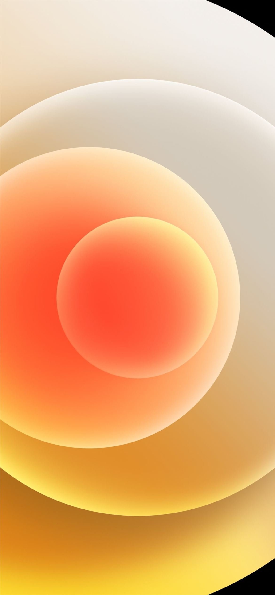 1170x2540 Colorful iPhone 12 Stock wallpaper Orbs Yellow Light iPhone 12 Wallpaper Free Download, Phone