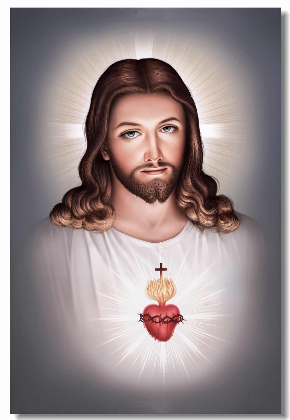 1000x1450 Custom Canvas Wall Decor Sacred Heart Of Jesus Christ Poster Divine Mercy Wall Stickers Mural Office Bedroom Wallpaper #. hockey wall stickers. wall stickerwall decor, Phone