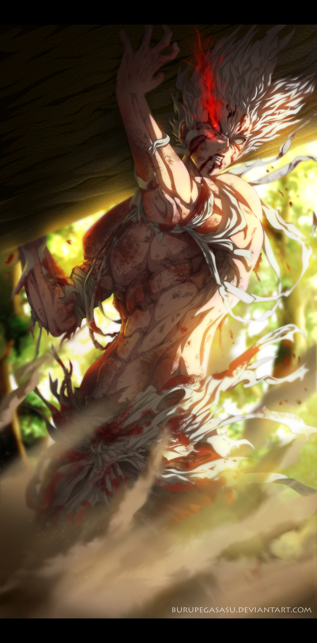 1100x2230 Garou Punch Man Wallpaper, Phone