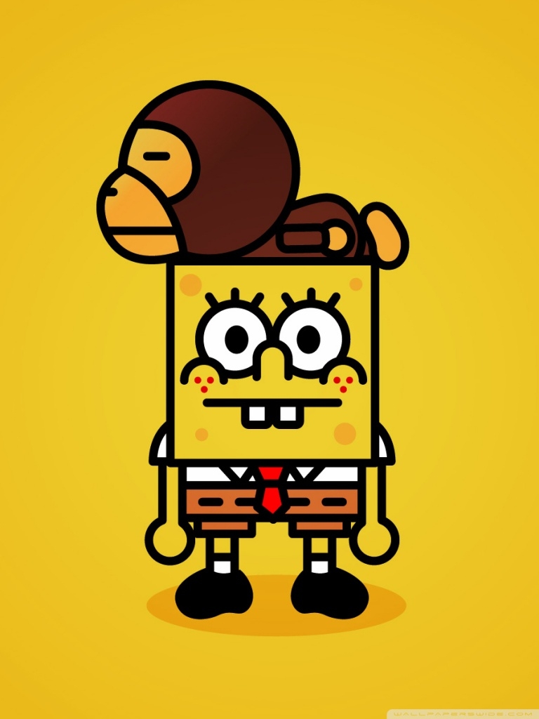 770x1030 Spongebob Ultra HD Desktop Background Wallpaper for 4K UHD TV, Tablet, Phone