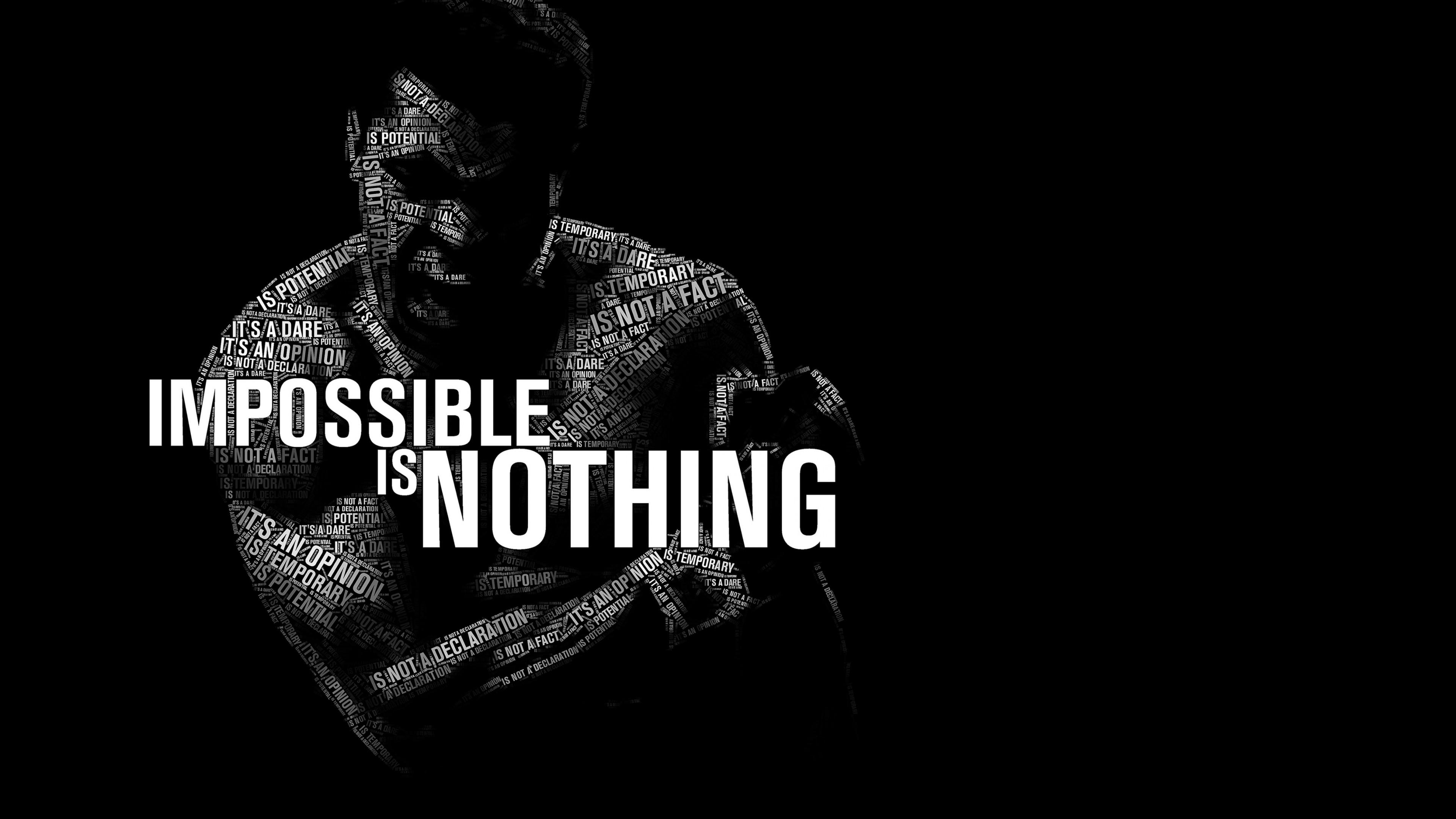 3840x2160 Impossible Is Nothing Ali 4K wallpaper, Desktop