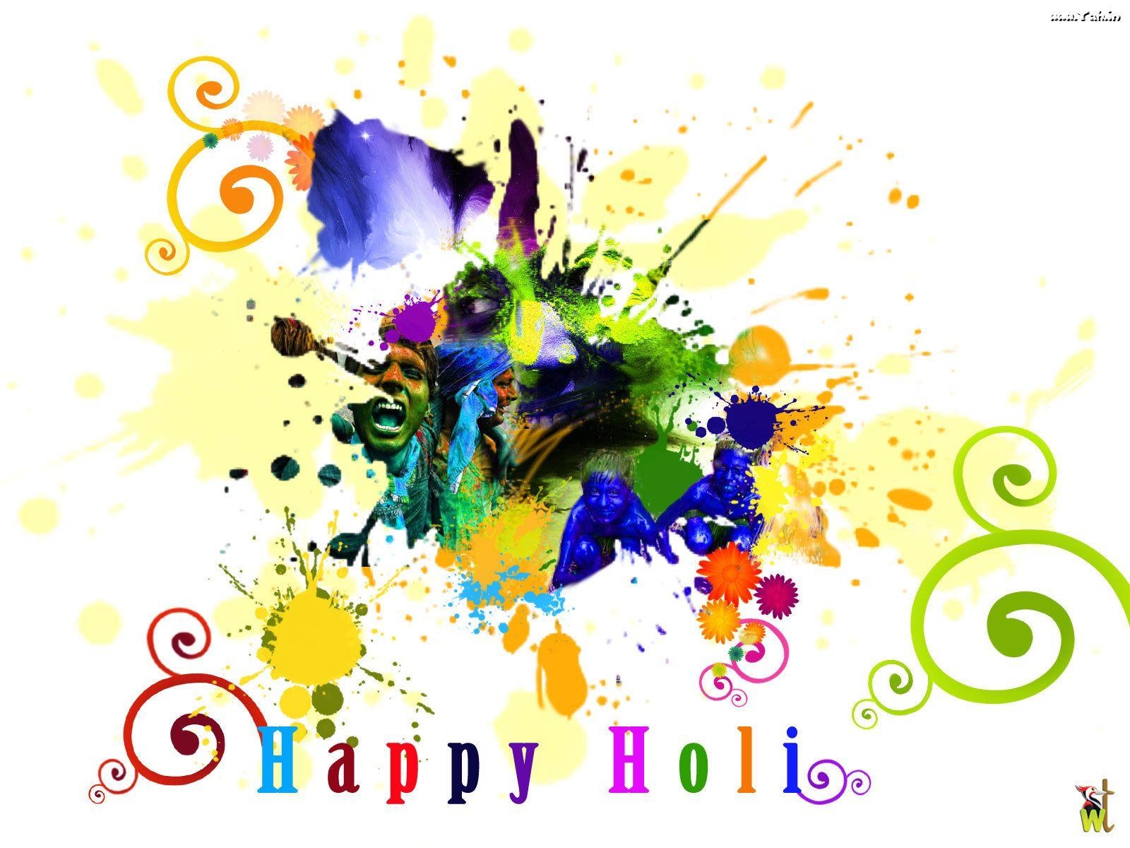 1600x1200 Happy Holi Widescreen HD Wallpaper, Desktop