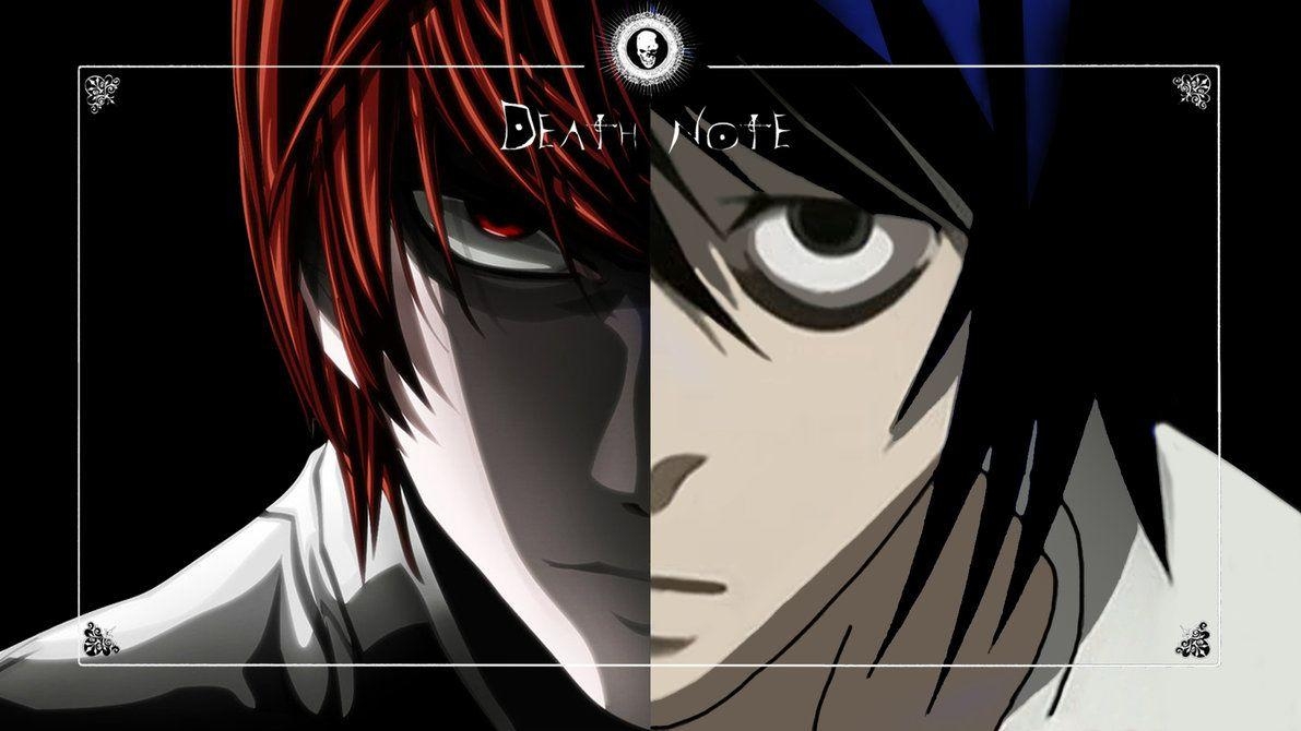 1200x670 Death Note vs L, Desktop