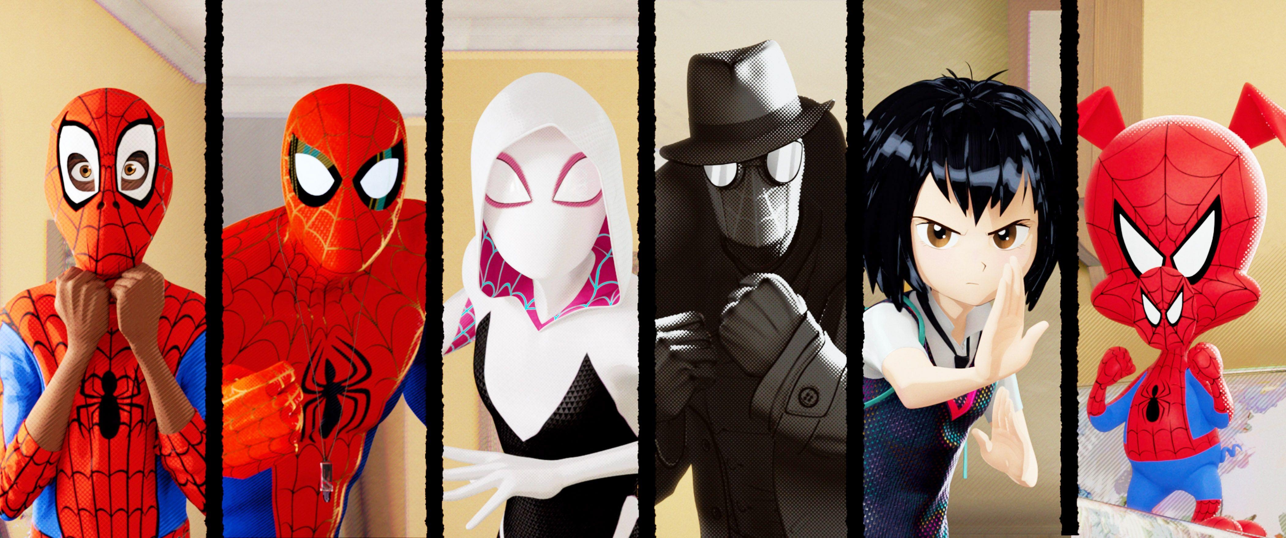 4200x1760 Guide To The Many Citizens Of 'Spider Man: Into The Spider Verse', Dual Screen