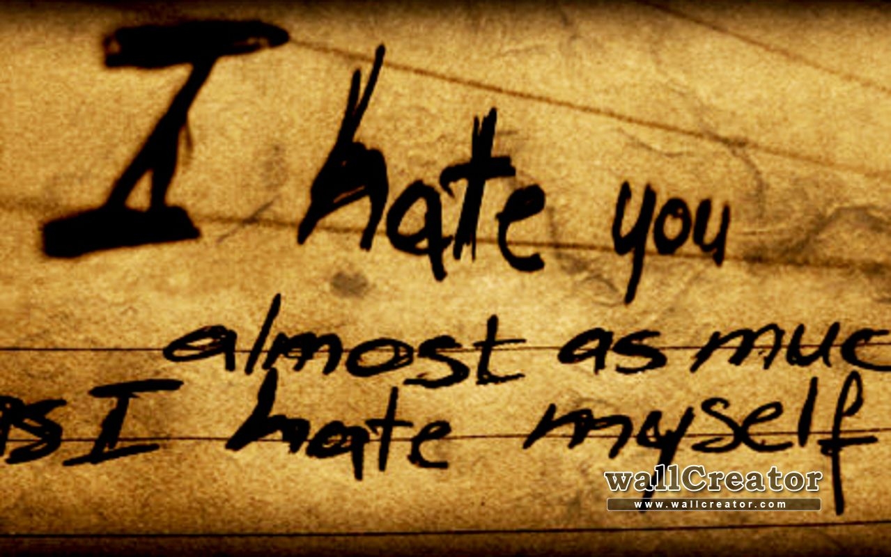 1280x800 I Hate You, Almost As Much As I Hate Myself Wallpaper, Desktop