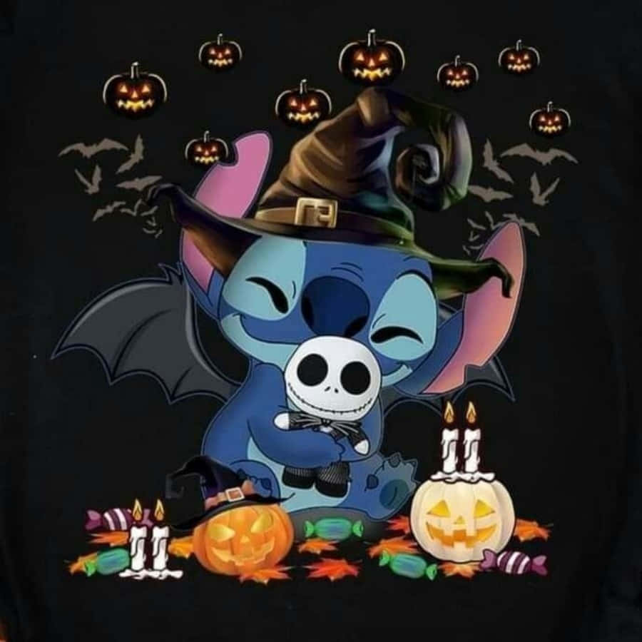 900x900 Stitch Halloween Background s, Phone