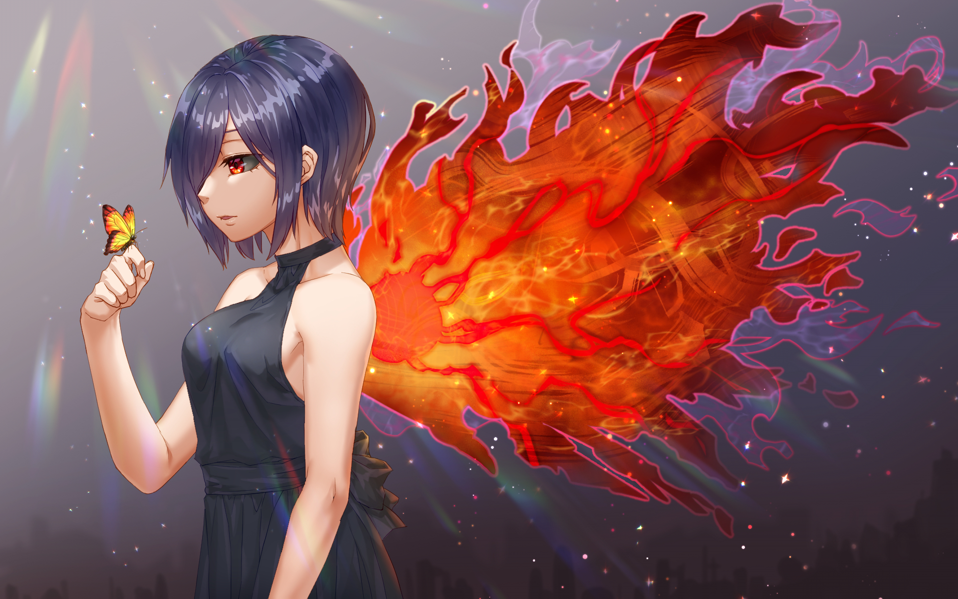 1920x1200 Wallpaper Of Anime, Touka Kirishima, Tokyo Ghoul, Fire Kirishima Wallpaper Cool Wallpaper & Background Download, Desktop