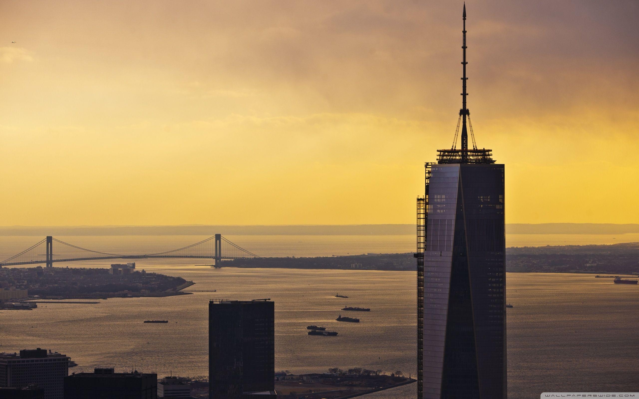 2560x1600 One World Trade Center, Sunset, New York City ❤ 4K HD Desktop, Desktop