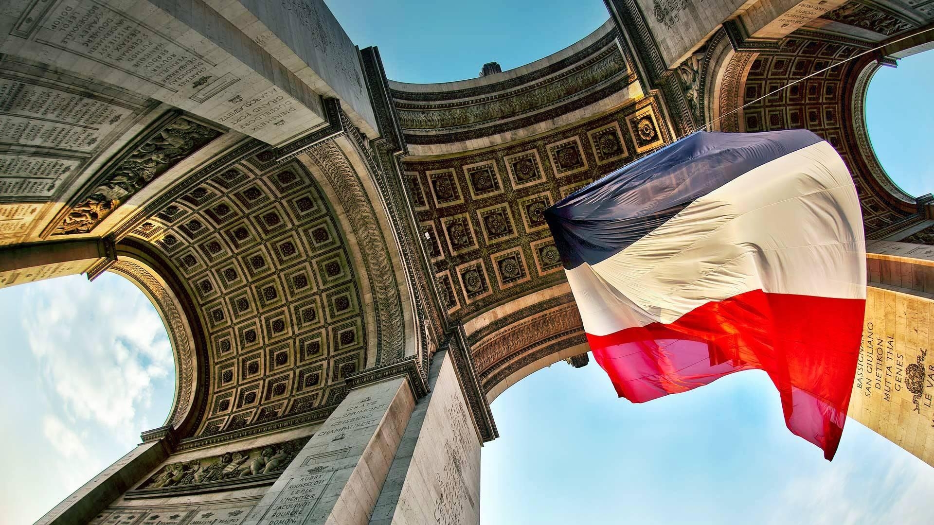 1920x1080 Arc De Triomphe Flag HD Arc De Triomphe Flag wallpaper, Desktop