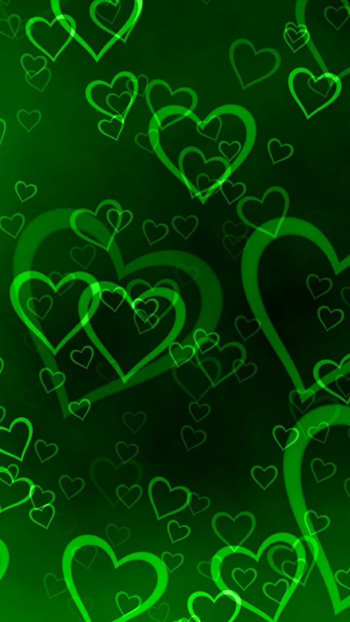 720x1280 Green Heart Wallpaper Free Green Heart Background, Phone