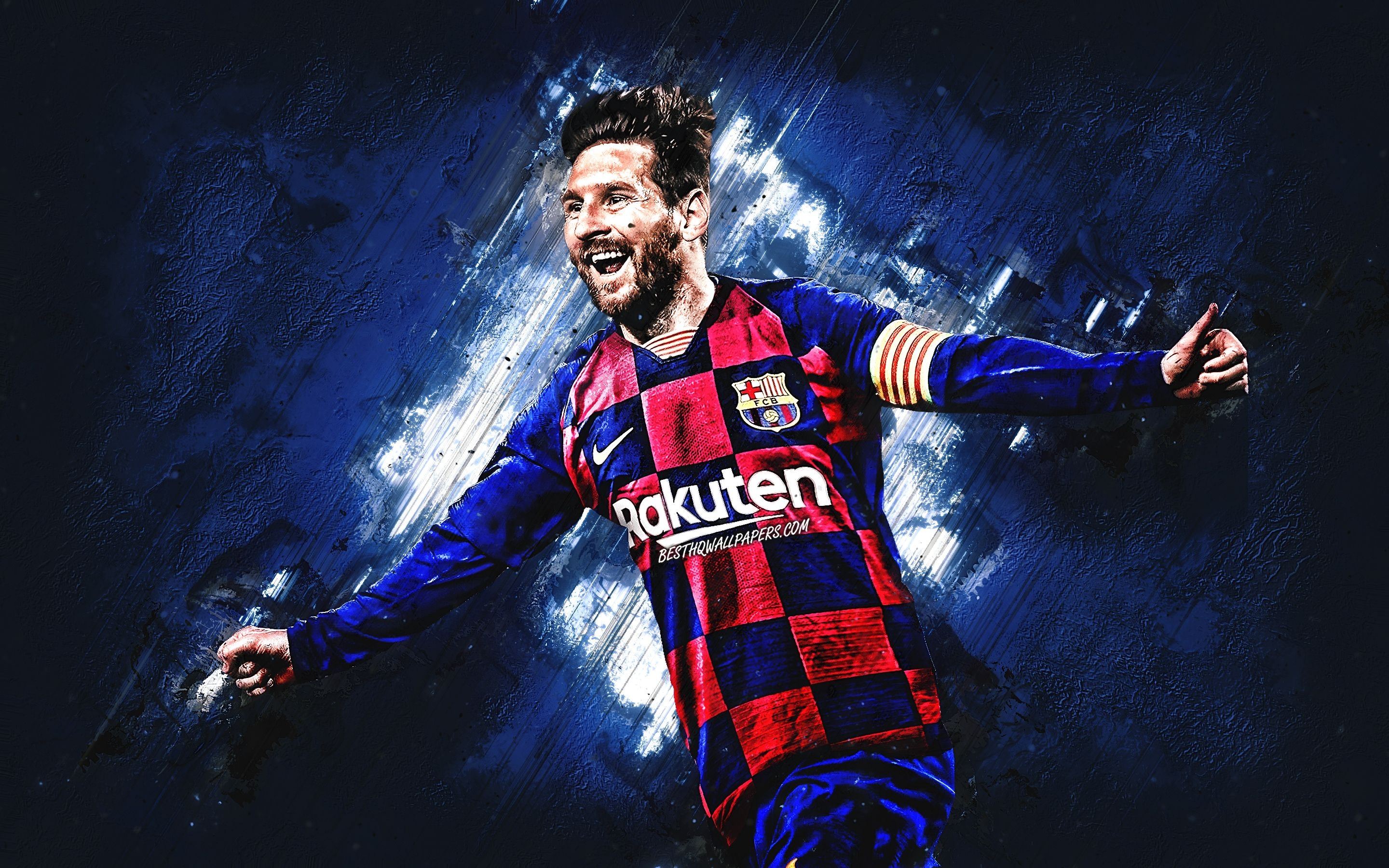 2880x1800 Download wallpaper Lionel Messi, FC Barcelona, portrait, FC, Desktop