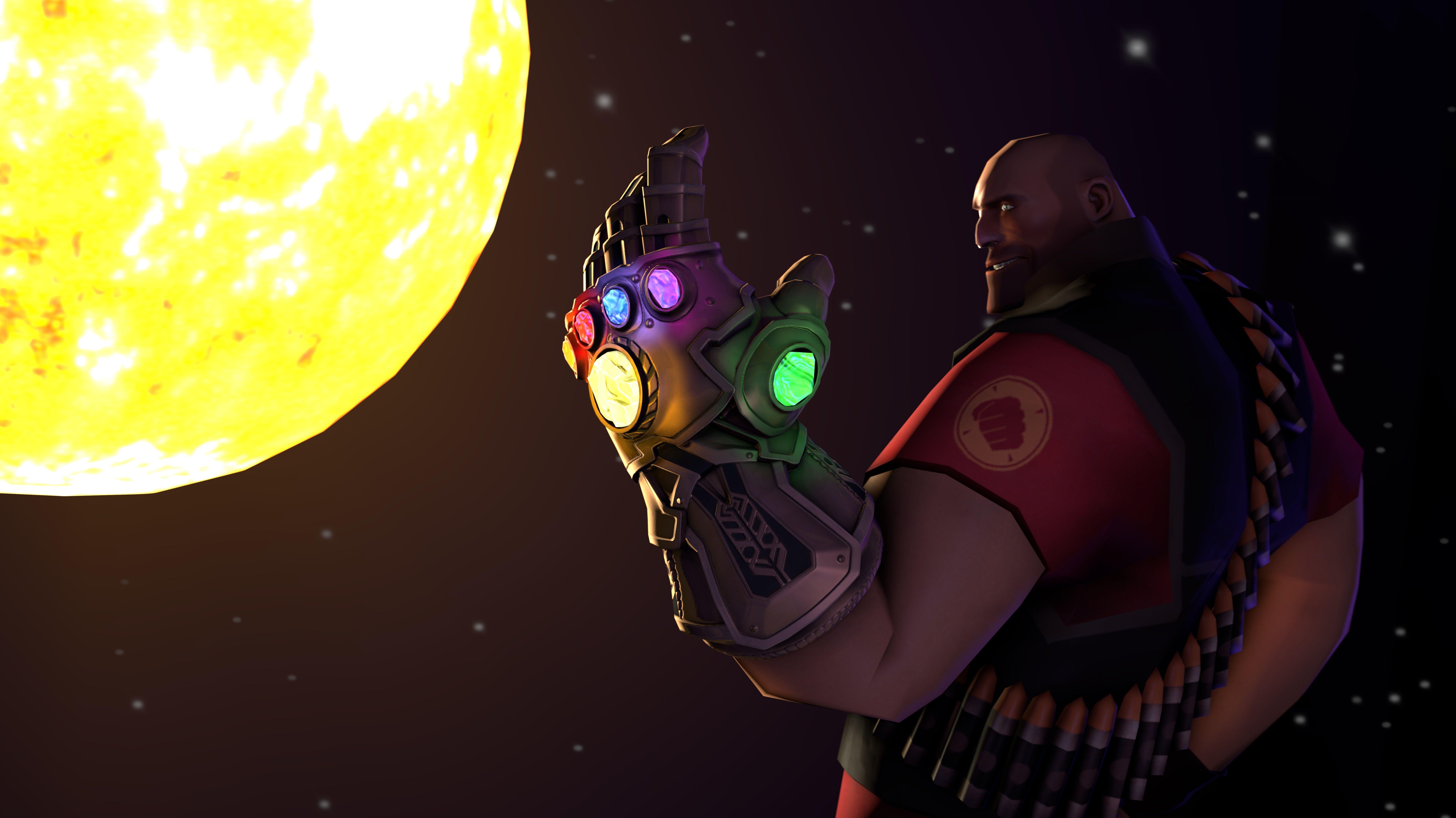 7680x4320 Thanos Infinity Gauntlet Fortnite Artwork, HD Games, 4k Wallpaper, Desktop