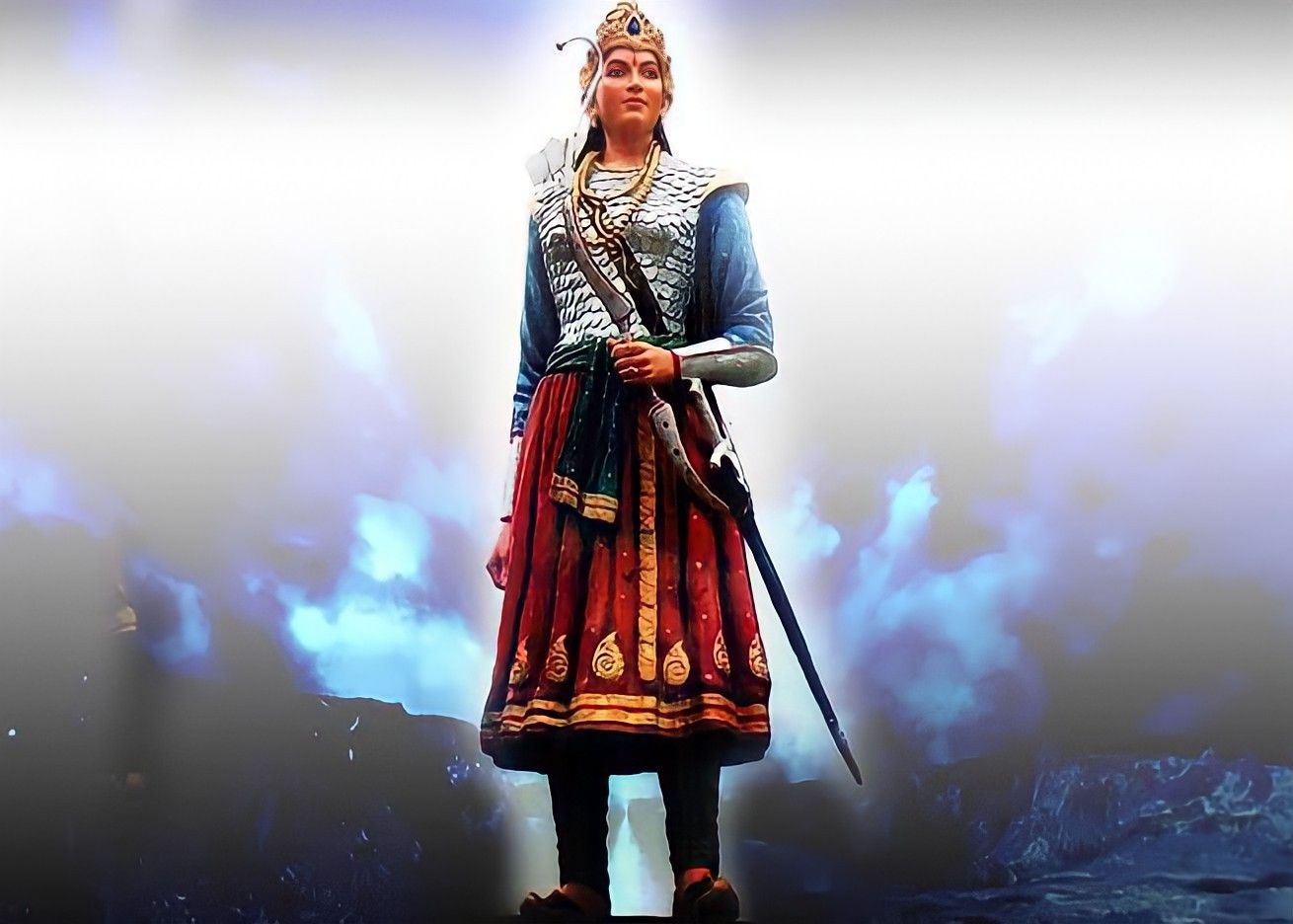 1310x940 Great Queen Of Gondwana Rani Durgawati. Indian freedom fighters, Fancy dress diy, Photohop wallpaper, Desktop