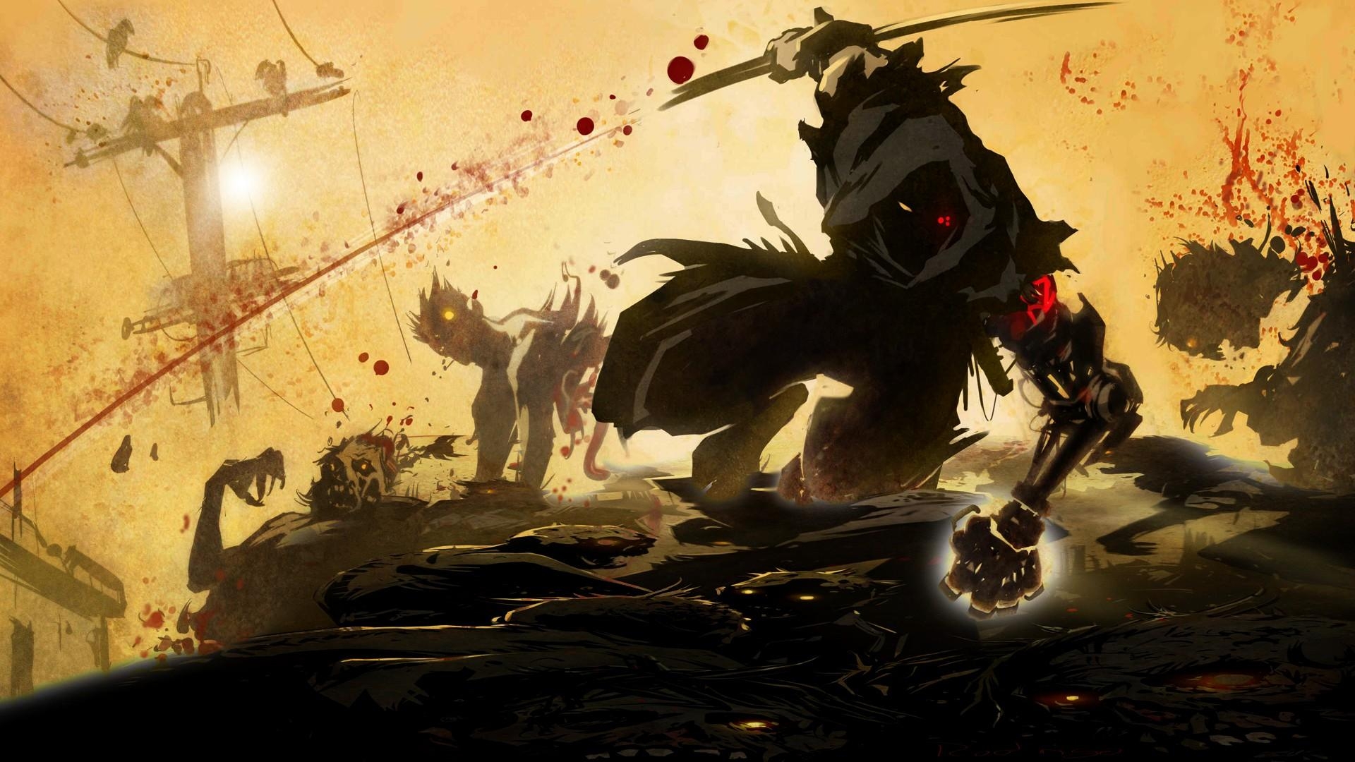 1920x1080 Ninja Gaiden Z videogames anime warrior dark zombies blood wallpaperx1080, Desktop