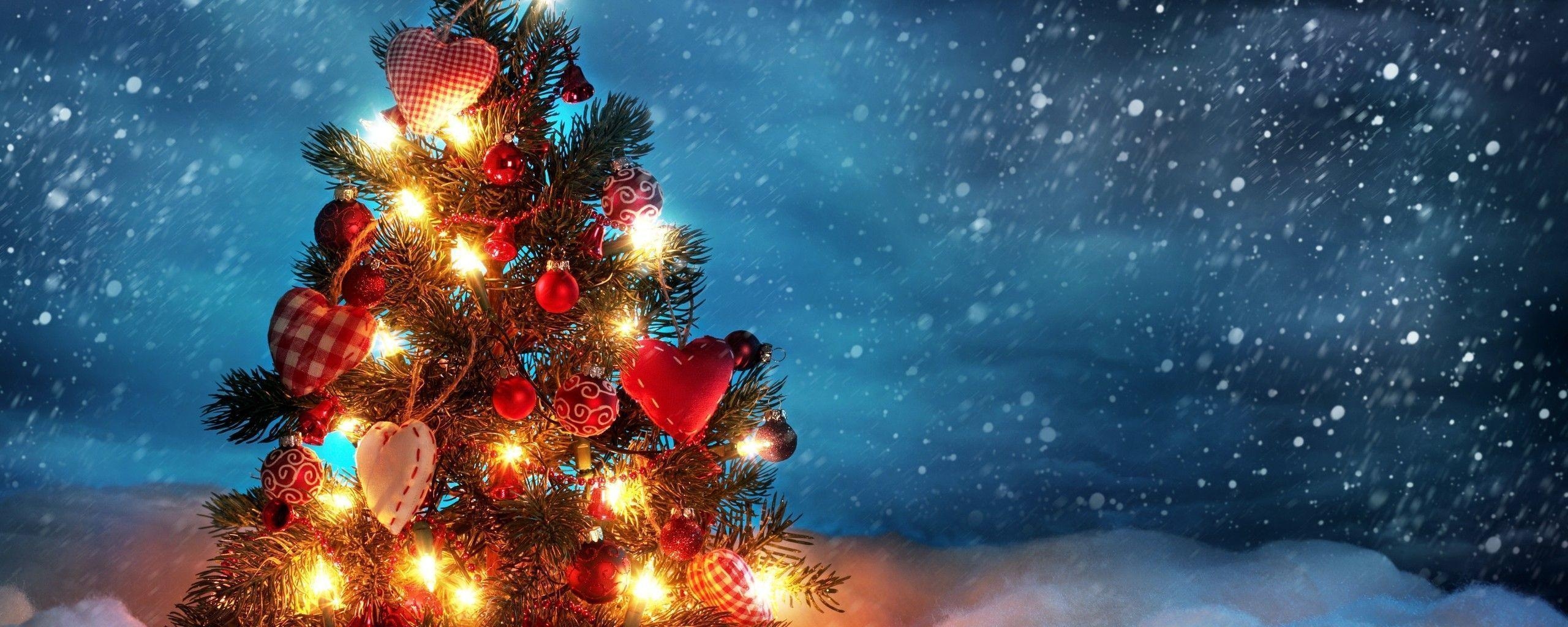 2560x1030 Dual Screen Christmas Wallpaper Free Dual Screen, Dual Screen