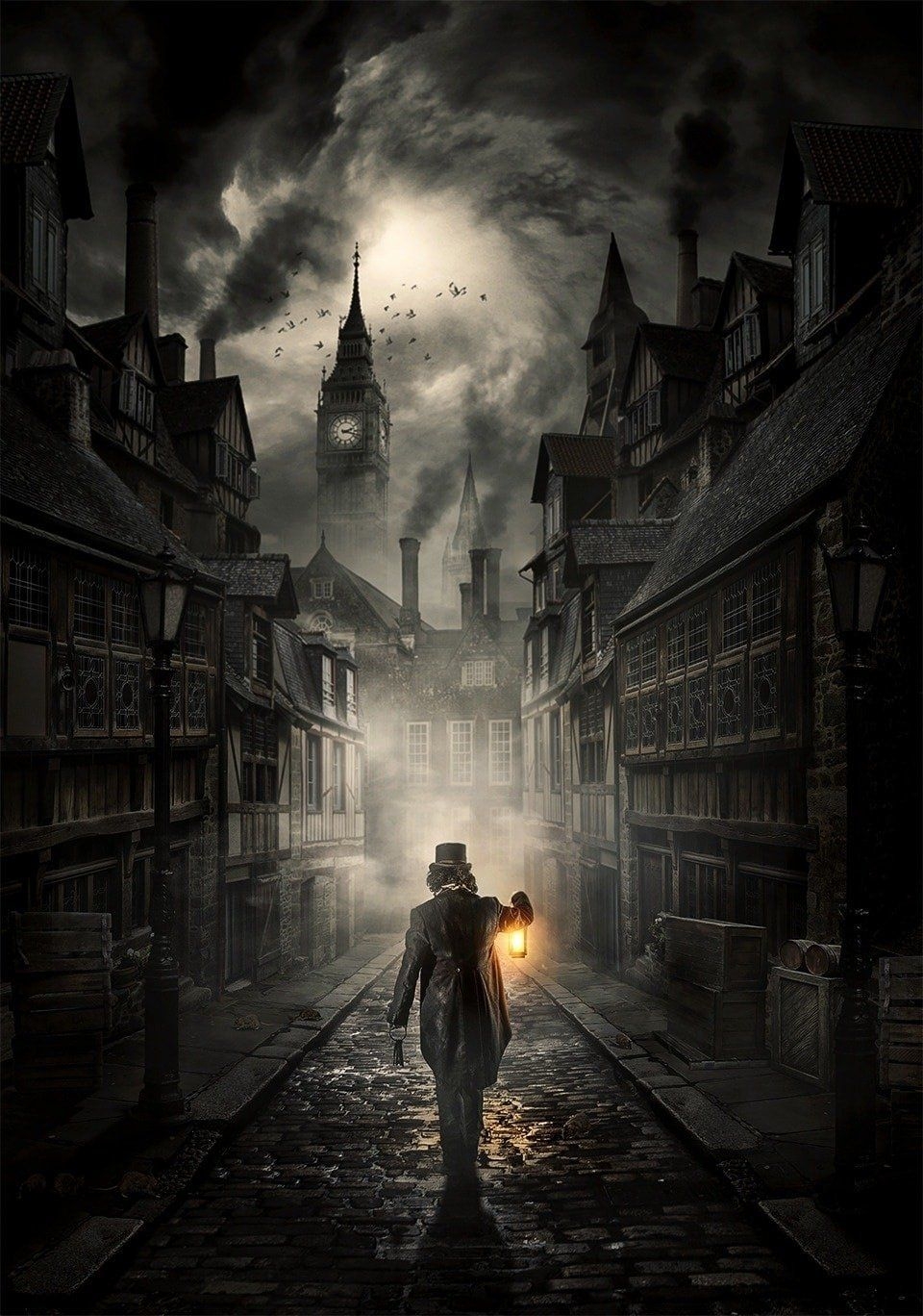 960x1370 Steampunk Tendencies on Twitter. Dark fantasy art, Victorian street, Steampunk city, Phone