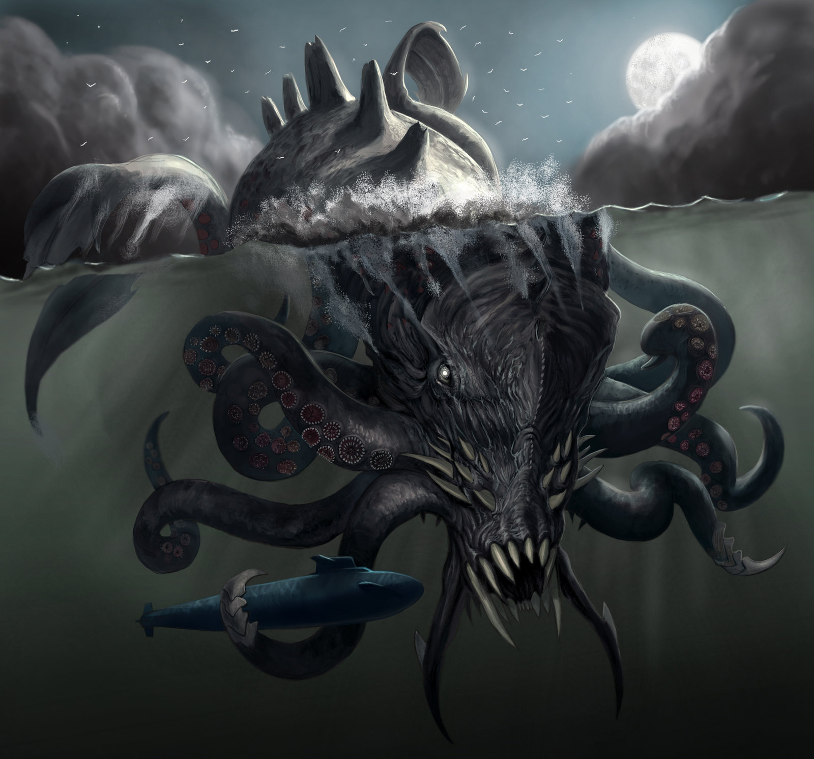 1600x1500 Kraken wallpaper, Fantasy, HQ Kraken pictureK Wallpaper 2019, Desktop