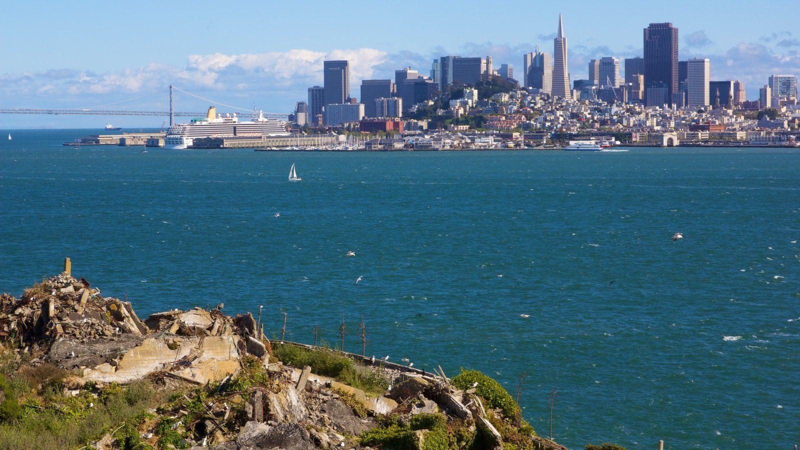 1600x900 Landscape Picture: View Image of Alcatraz Island, Desktop