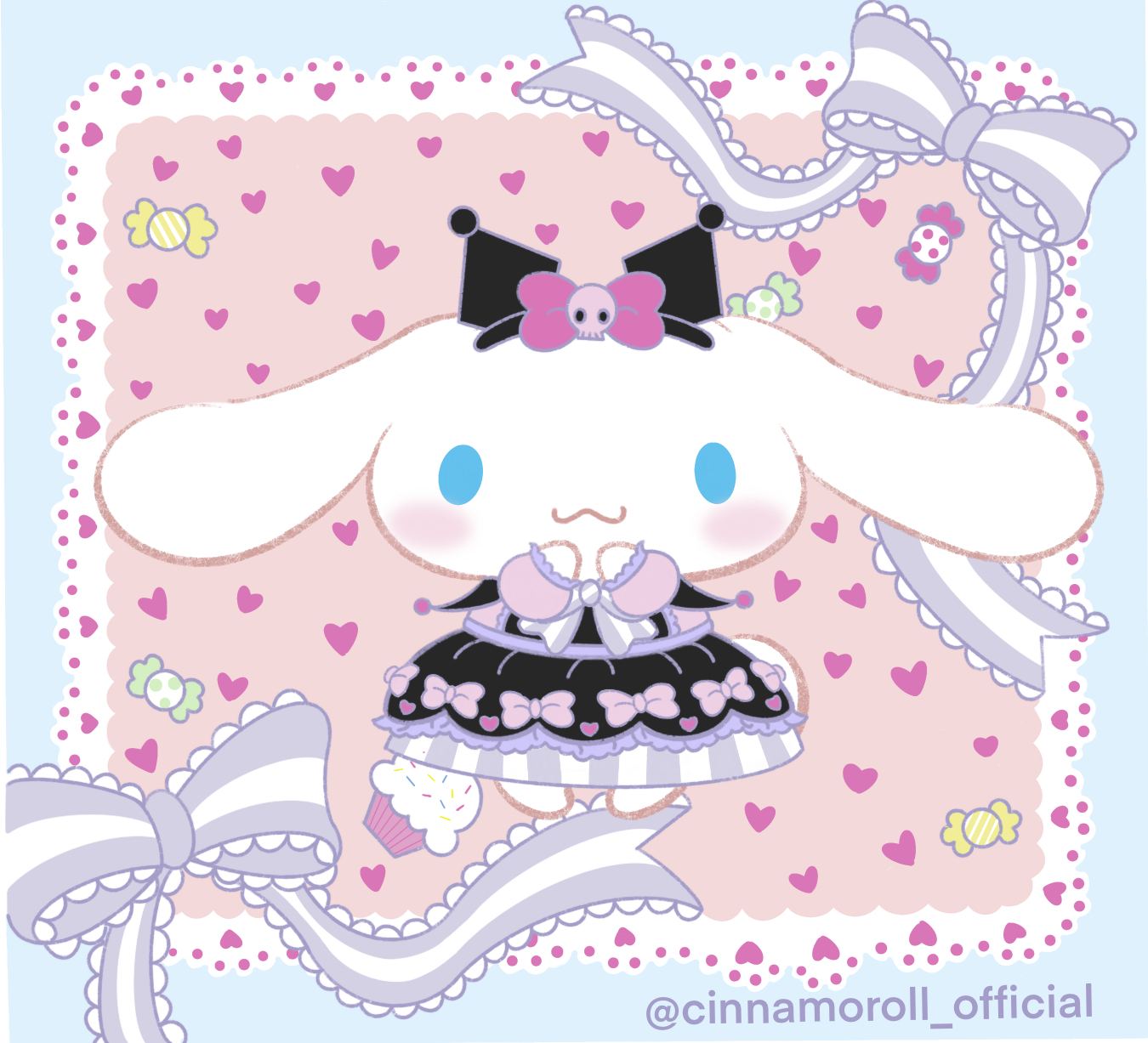 1350x1230 Kuromi. Melody hello kitty, Desktop