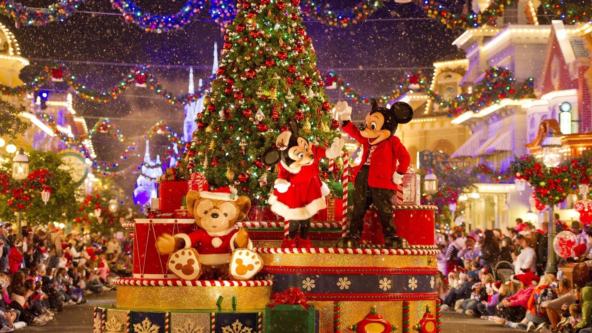 1920x1080 Mickey Mouse Christmas Background, Desktop