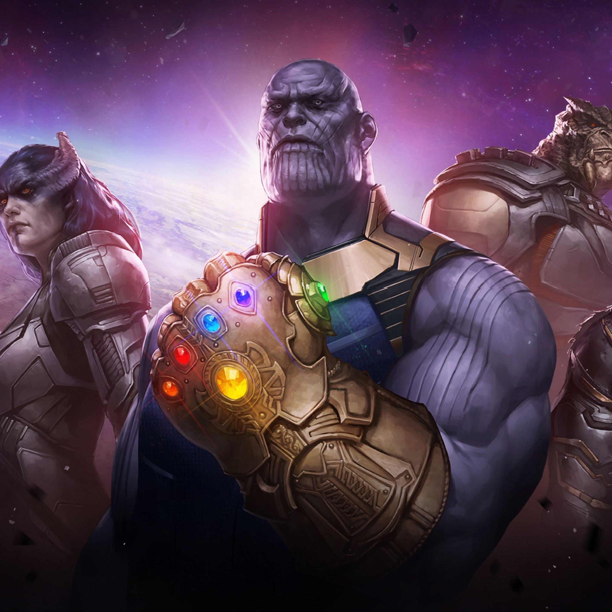 2050x2050 Marvel Thanos HD Wallpaper, Phone