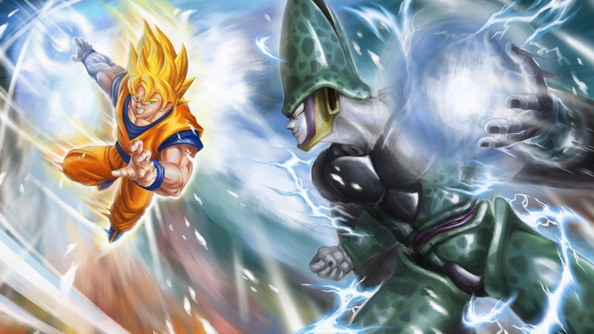 1920x1080 Dragon Ball, Super Saiyan, Cell (character), Perfect Cell, Desktop