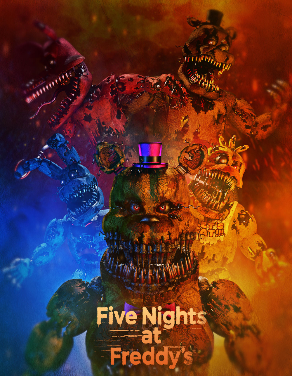 1000x1290 five nights at freddy's 4 movie poster (fanmade). Fainas and freddy, Imagenes de pokemon pikachu, Fnaf dibujos, Phone