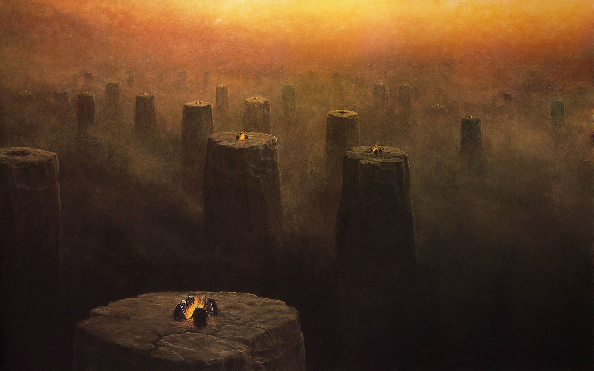 1920x1200 Zdzisław Beksiński, Dark HD Wallpaper / Desktop and Mobile Image, Desktop