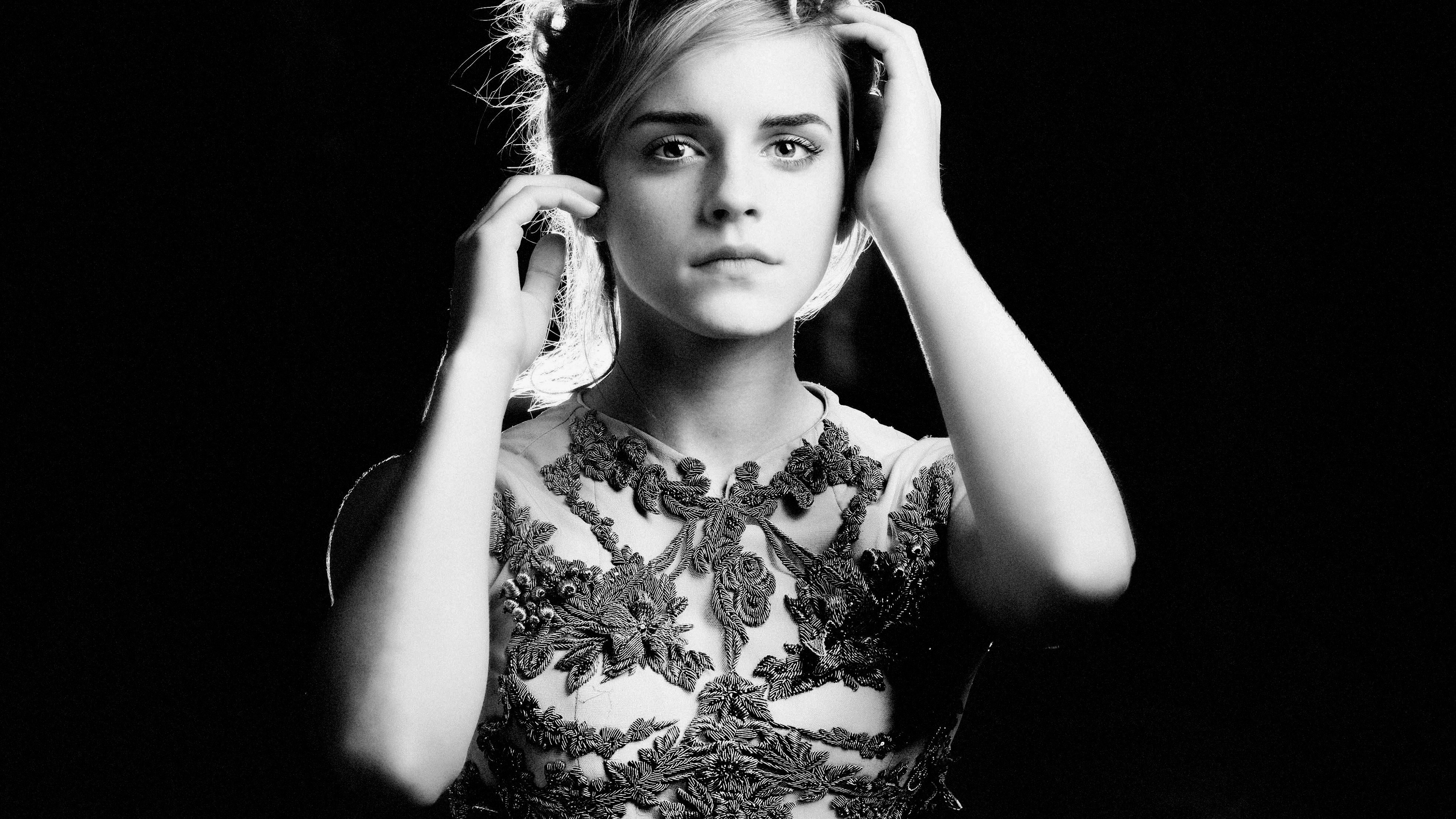 3840x2160 Emma Watson Monochrome 4k, HD Celebrities, 4k Wallpaper, Image, Background, Photo and Picture, Desktop