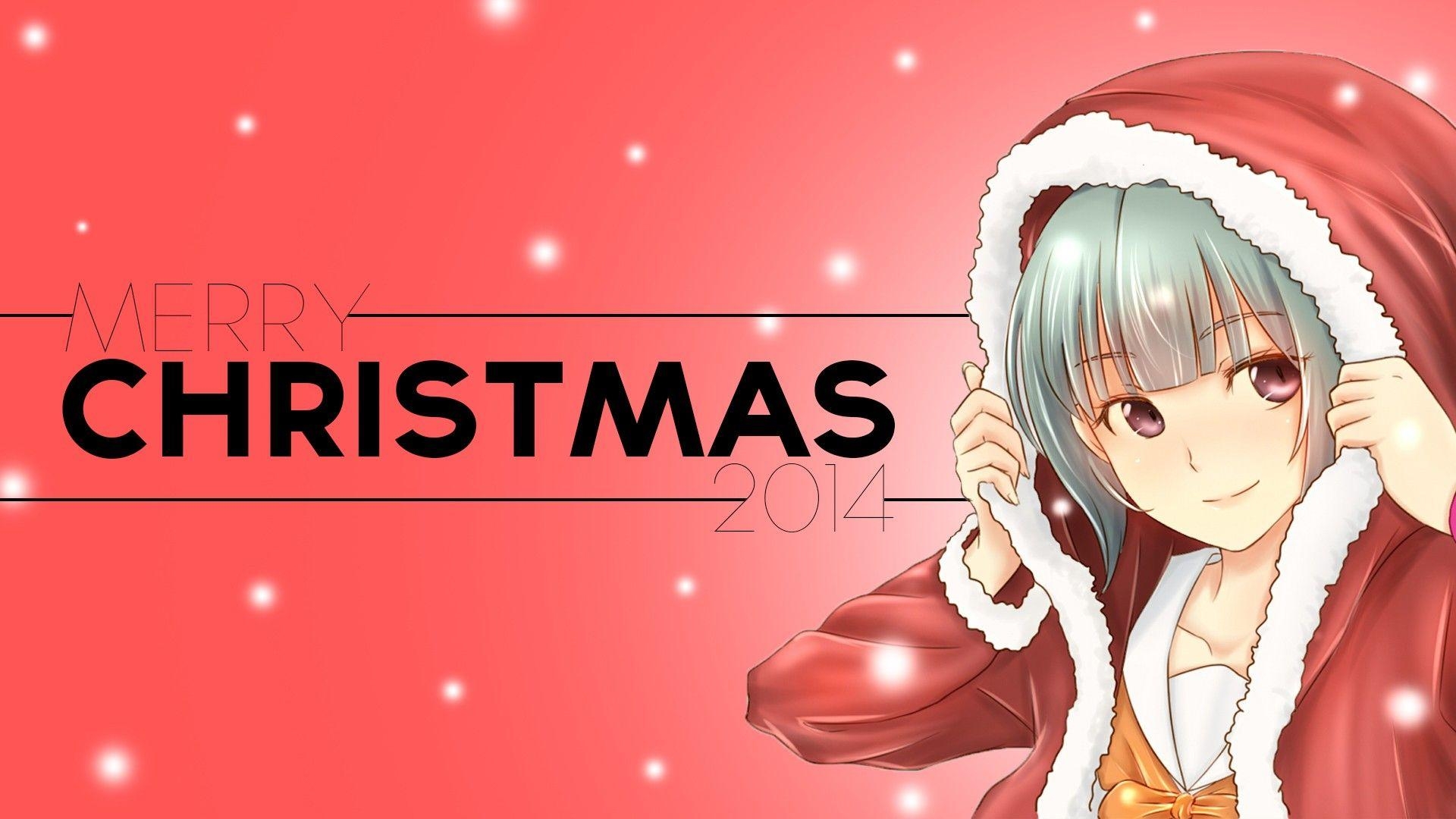 1920x1080 Christmas, Anime, Anime Girls, Kantai Collection, Yuubari, Desktop