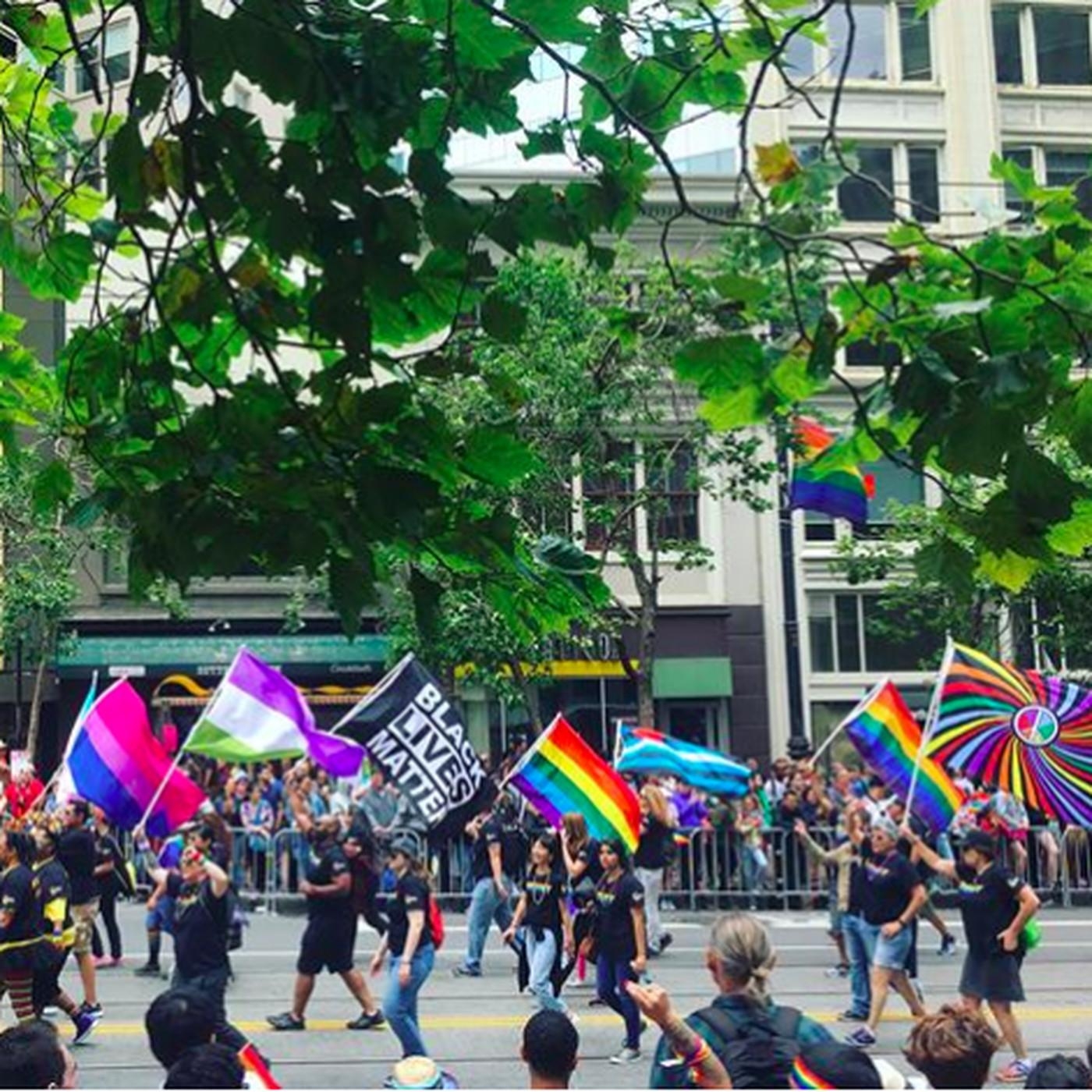 1400x1400 SF Pride 2017 photo: From the Market Street march to Civic Center, Phone