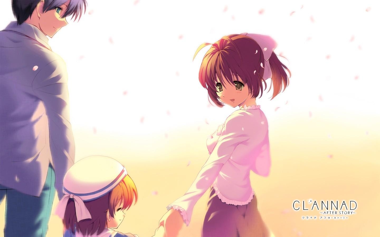 1440x900 Wallpaper, illustration, anime, Clannad, Tomoya Okazaki, Ushio, Desktop