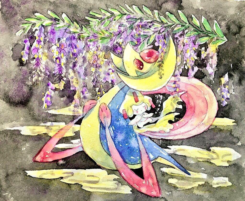 1030x840 Cresselia & Jirachi. Pokémon, Desktop