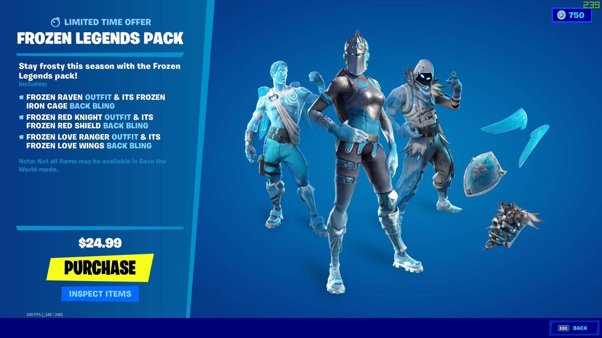 1920x1080 Frozen Legends bundle returns to Fortnite Item Shop, Desktop