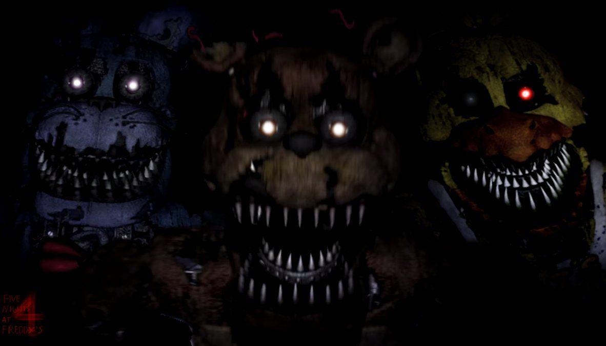 1190x680 FnaF 4 Wallpaper F, B, C by PeterPack. FNAF, Desktop