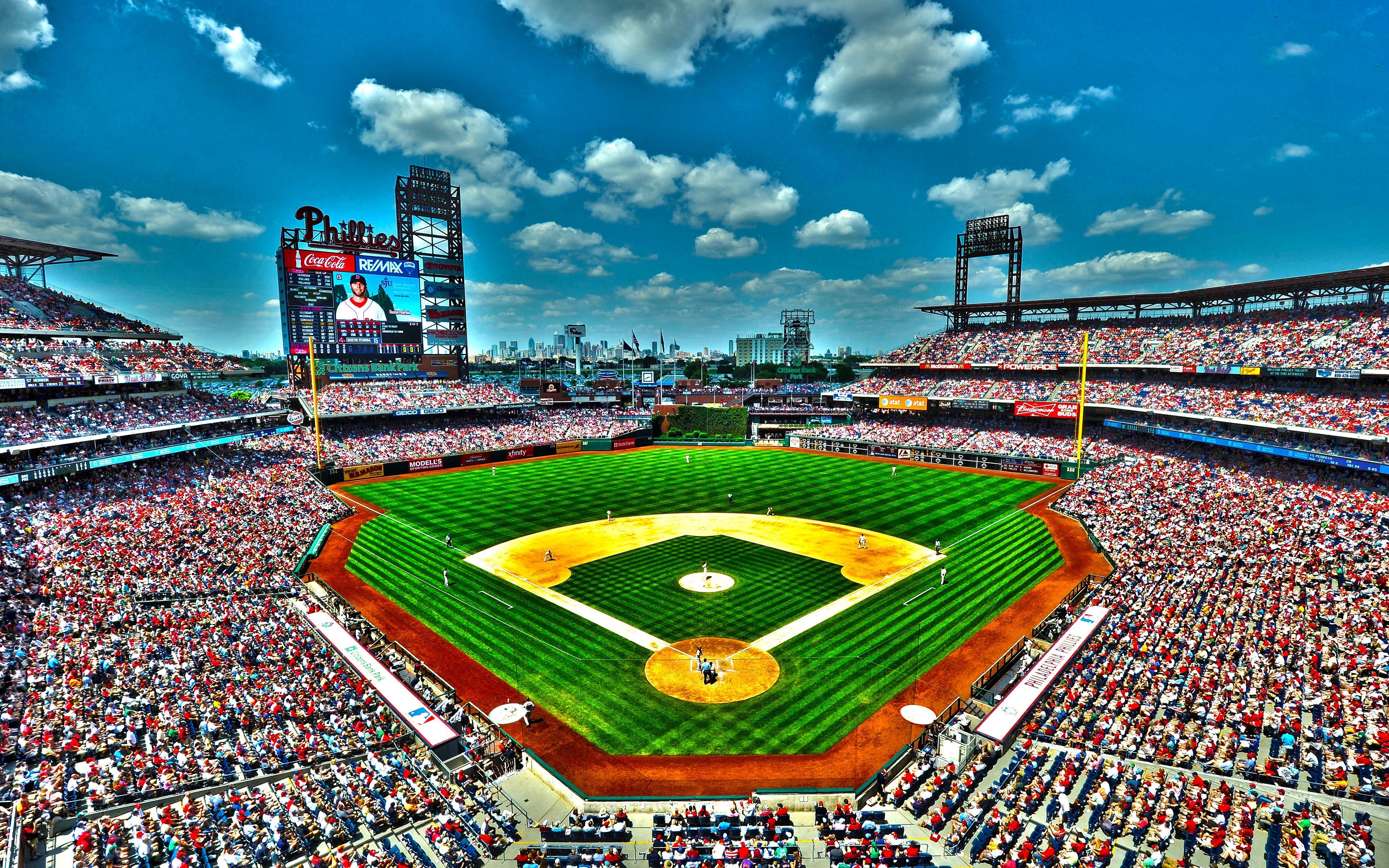 3840x2400 Citizens Bank Park. Baseball stadium, Philadelphia phillies, Desktop