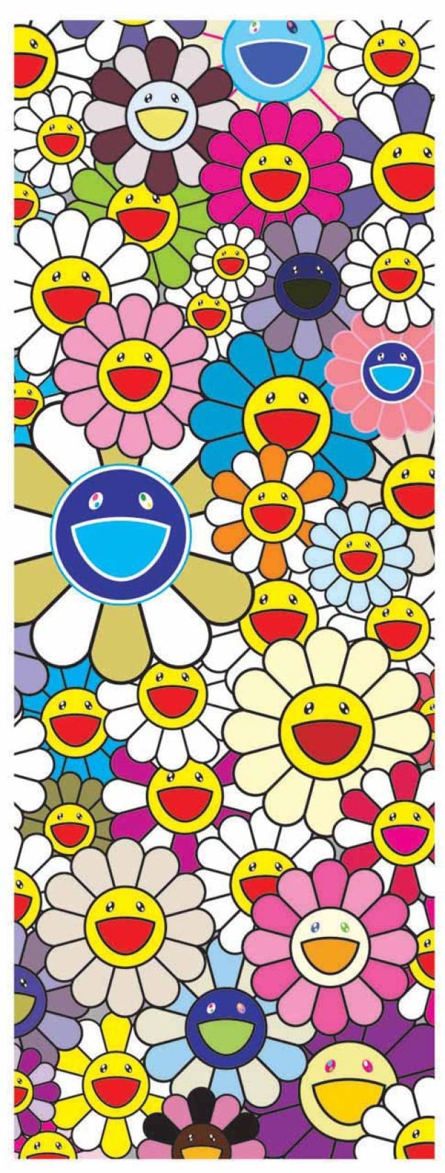 640x1690 Takashi Murakami. Floflowers. Edition of 100. $000. Pop art, Phone